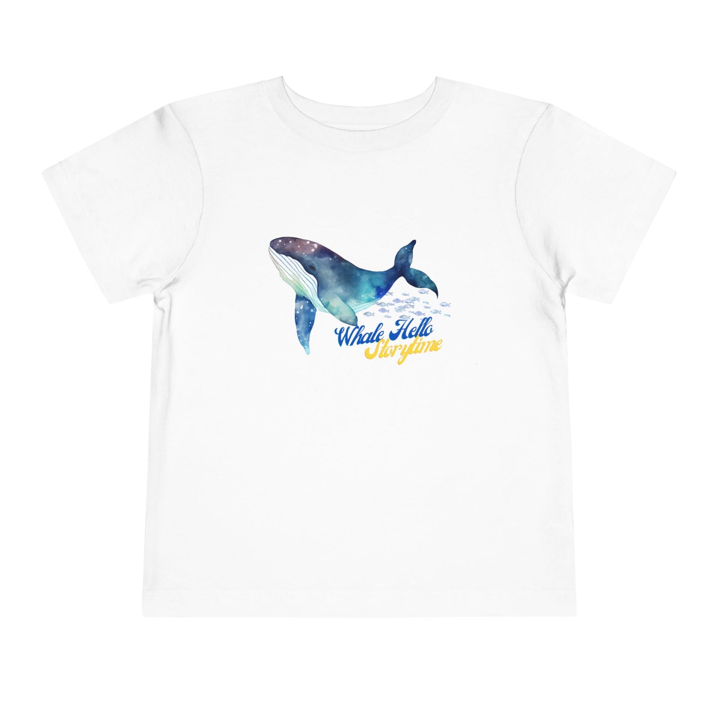 Toddler Whale Hello Storytime Tee – Cosmic Whale Shirt for Readers & Dreamers