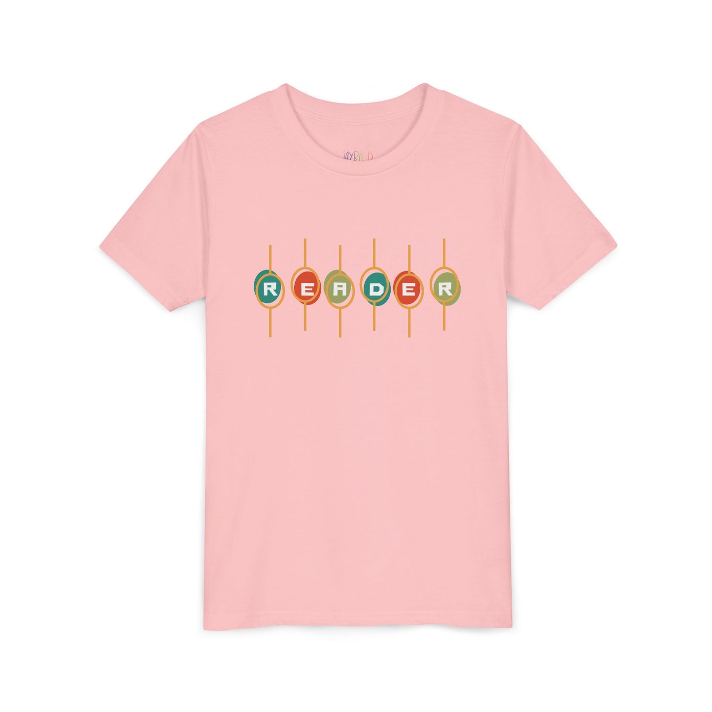 Youth READER Retro Dial Tee, For bookworms who like their style as bold as their stories