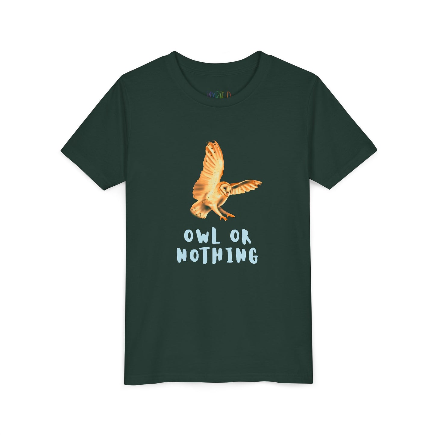 Youth Owl or Nothing T-Shirt – Playful Animal Pun Tee for Kids Who Give It Their All