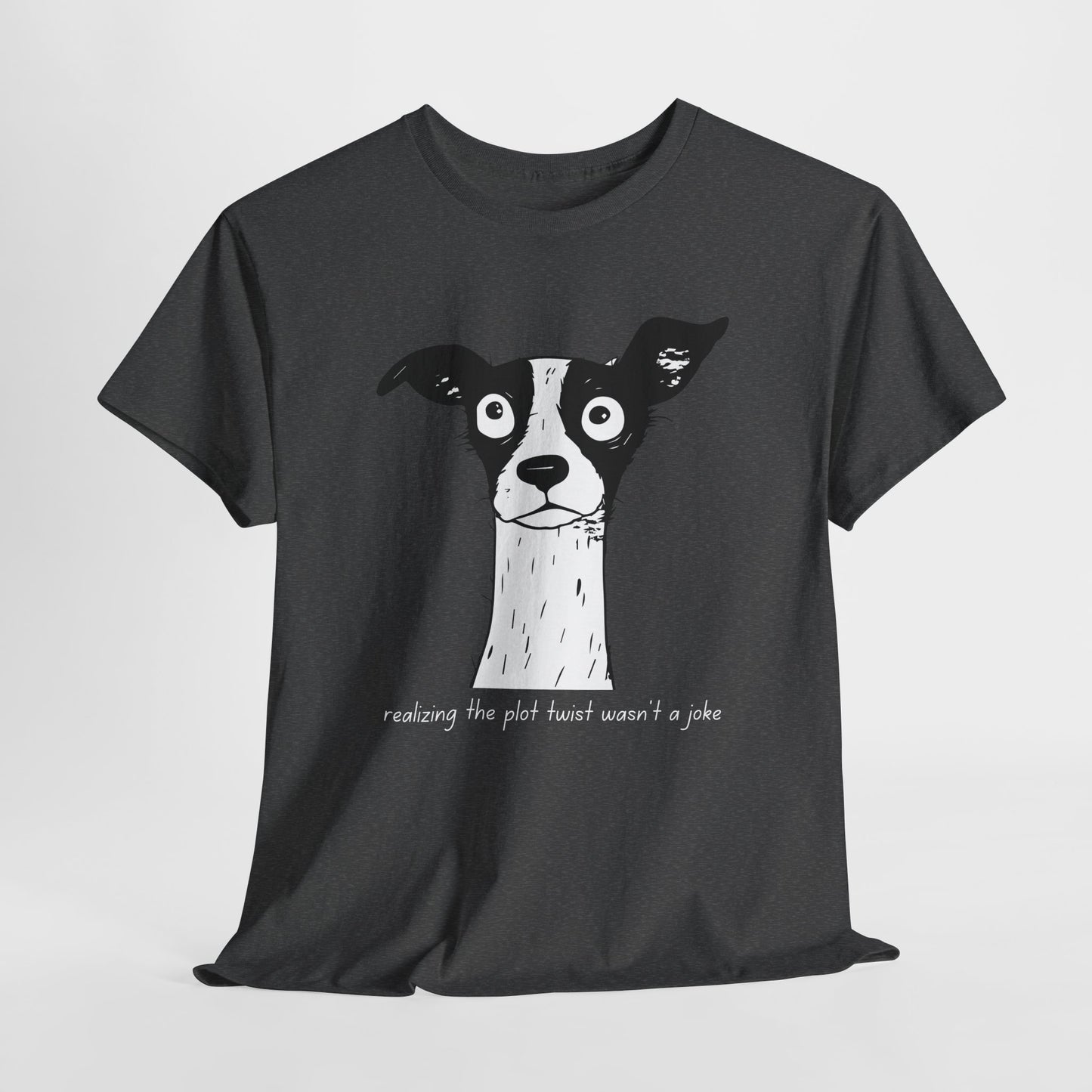 Teen/Adult Unisex Plot Twist Panic Tee – This Can’t Be Happening