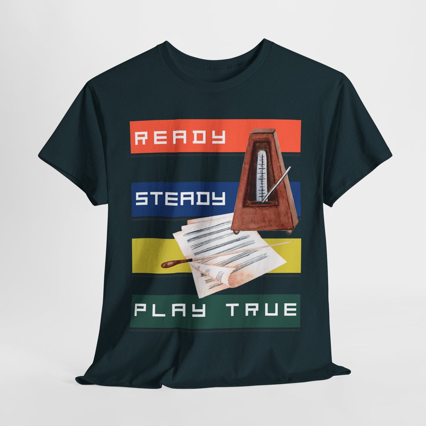 Teen/Adult Unisex Ready Steady Play True Tee – For Music Lovers & Storytellers in Sync