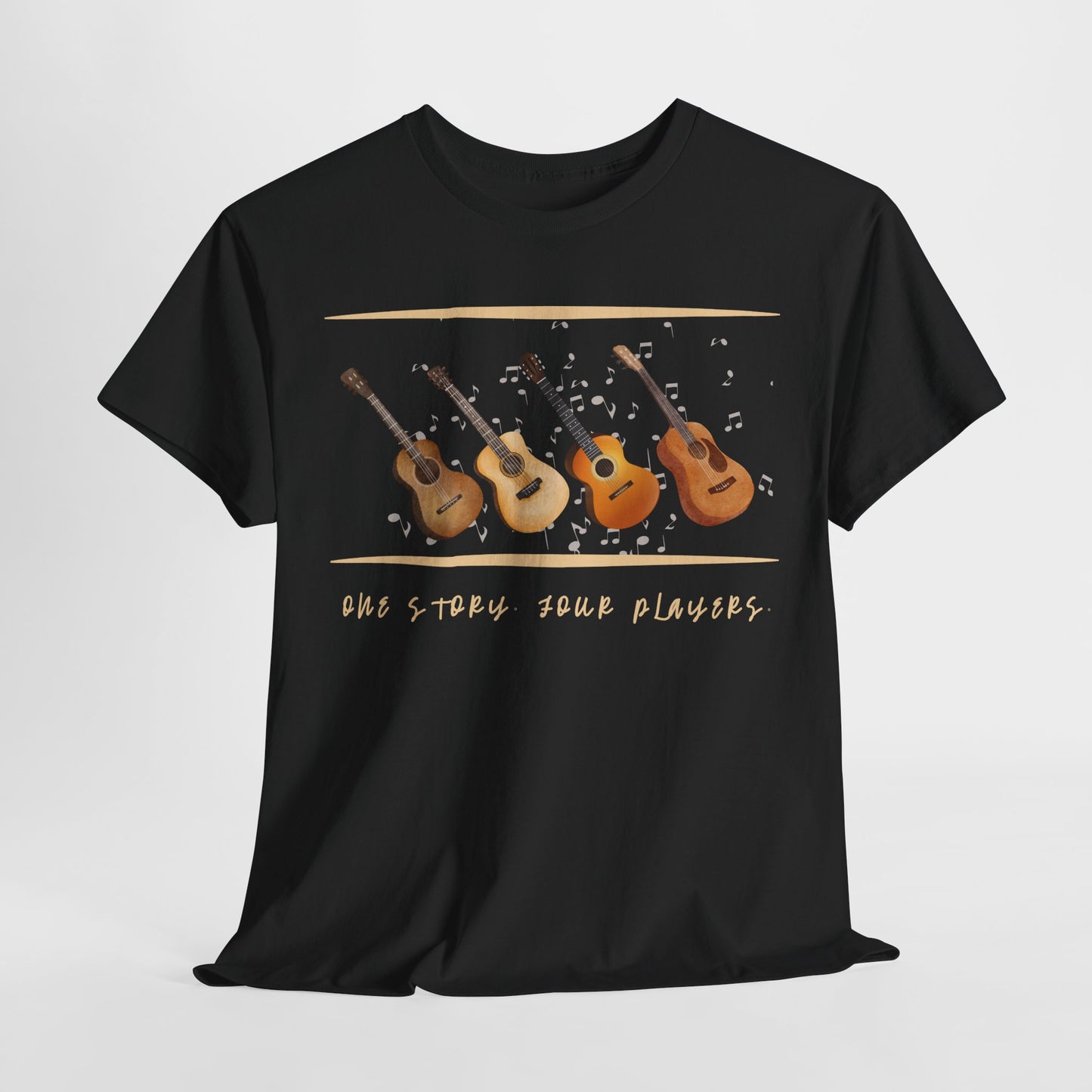 Teen/Adult Unisex One Story, Four Players Tee – Harmony in Every Note