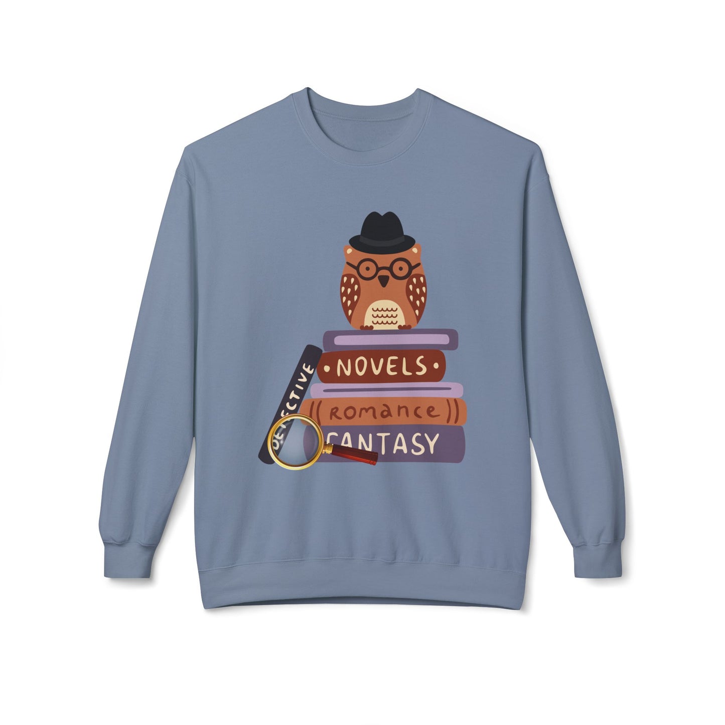 Teen/Adult Unisex Genre Detective Owl Sweatshirt