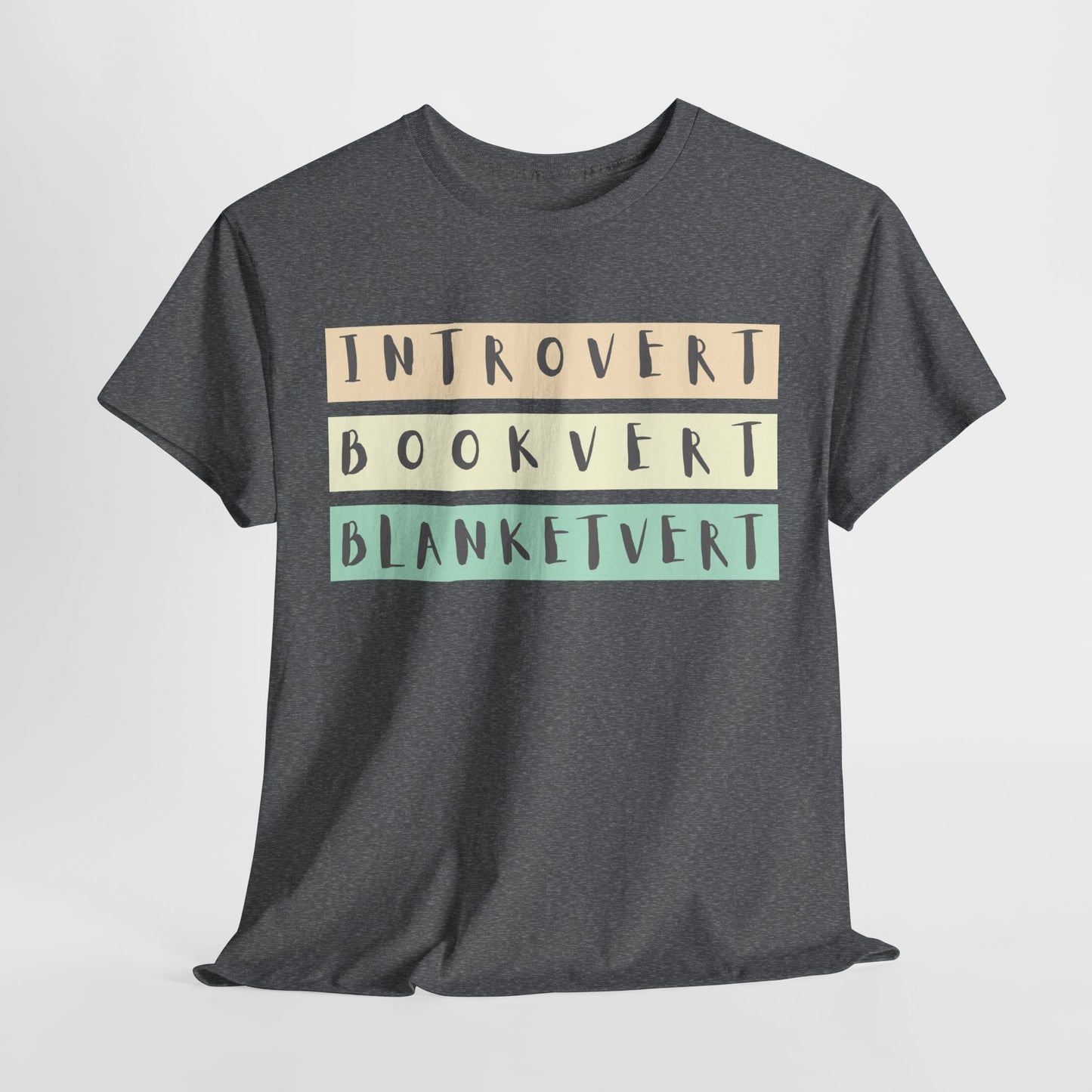 Teen/Adult Unisex Tee – Introvert. Bookvert. Blanketvert.