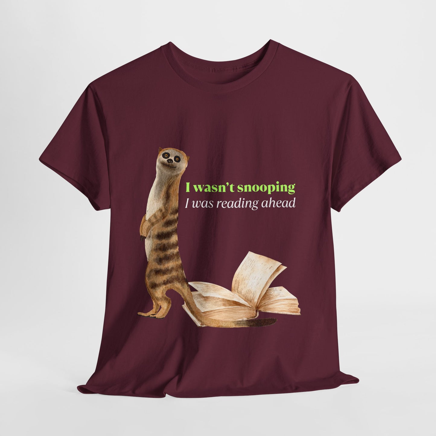 Teen/Adult Unisex Sneaky Reader Tee – For Curious Minds & Page Peekers