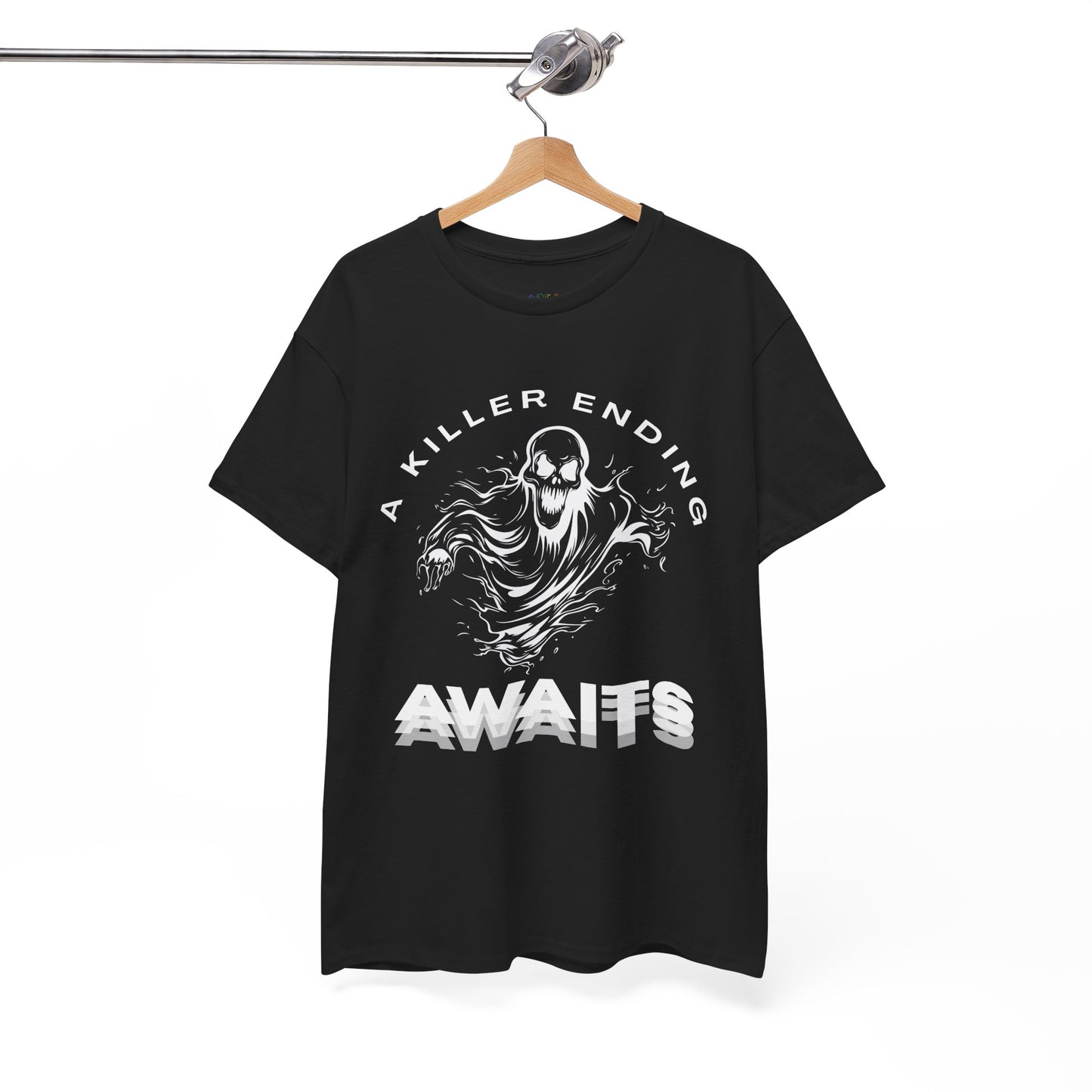 Teen/Adult Unisex A Killer Ending Awaits T-Shirt â€“ Horror Thriller Graphic Tee