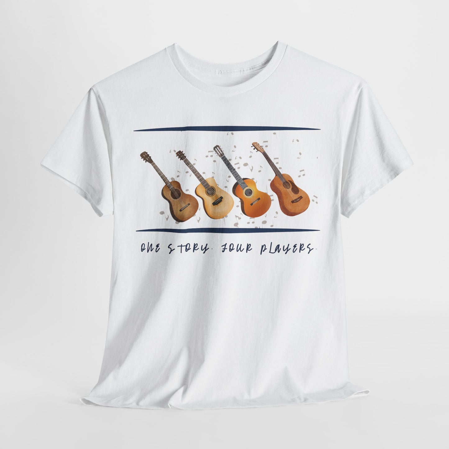 Teen/Adult Unisex One Story, Four Players Tee – Harmony in Every Note
