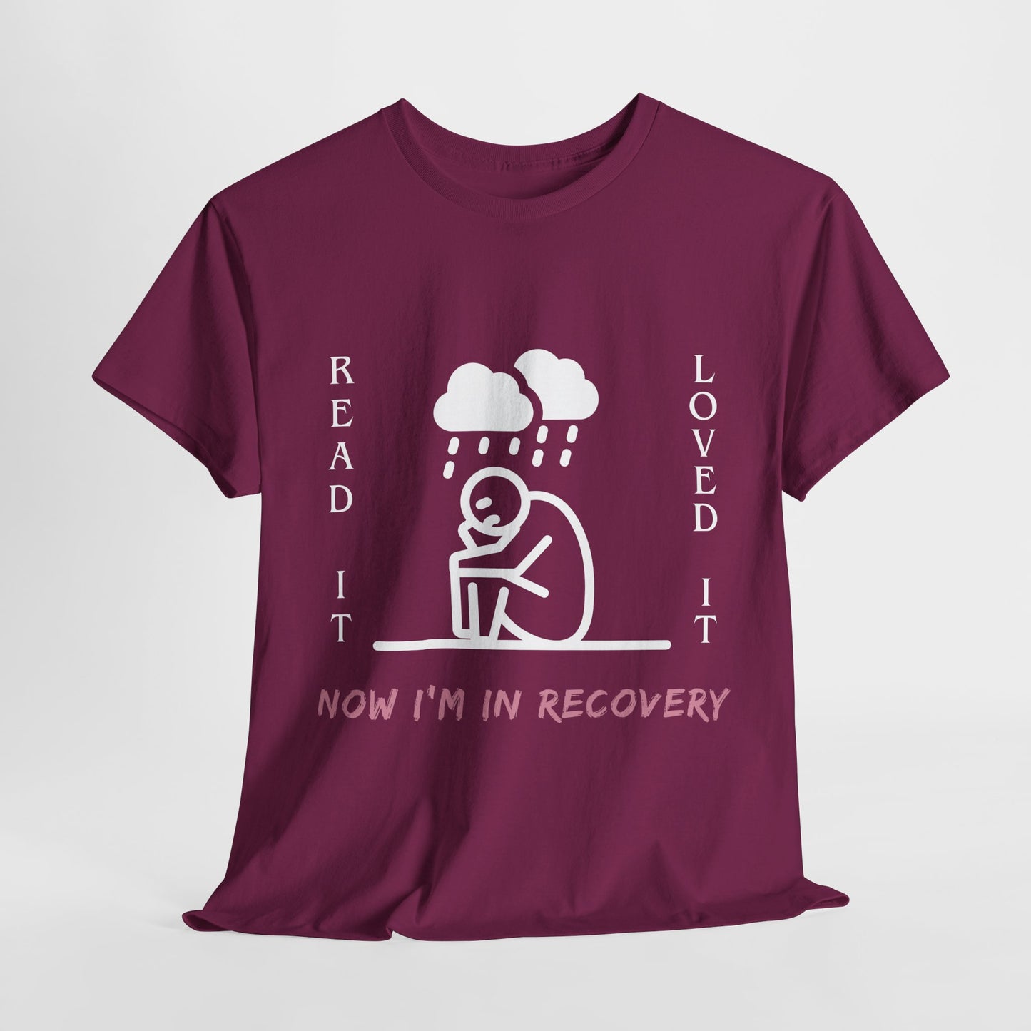 Teen/Adult Unisex Tee – Read It, Loved It, Now I’m in Recovery (Emotional Book Hangover Shirt)