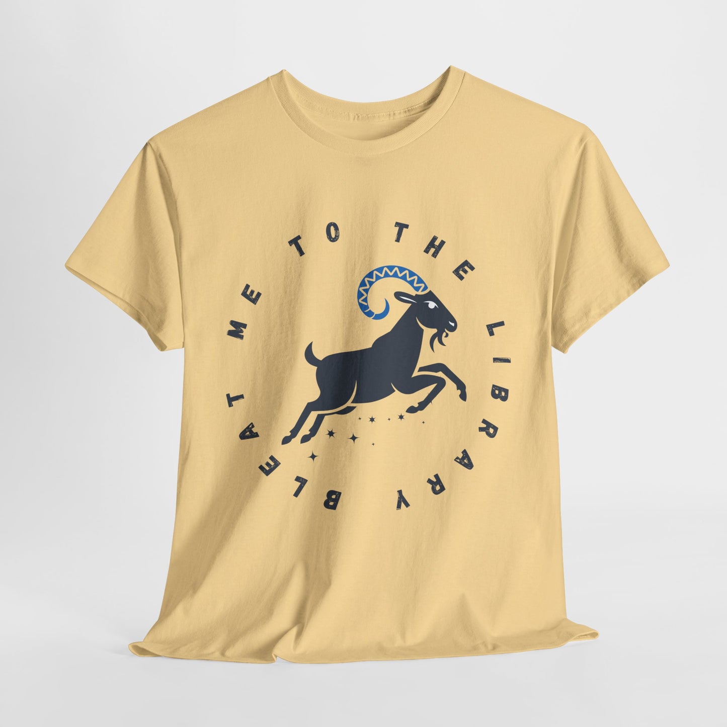 Teen/Adult Unisex – Bleat Me to the Library Goat Tee