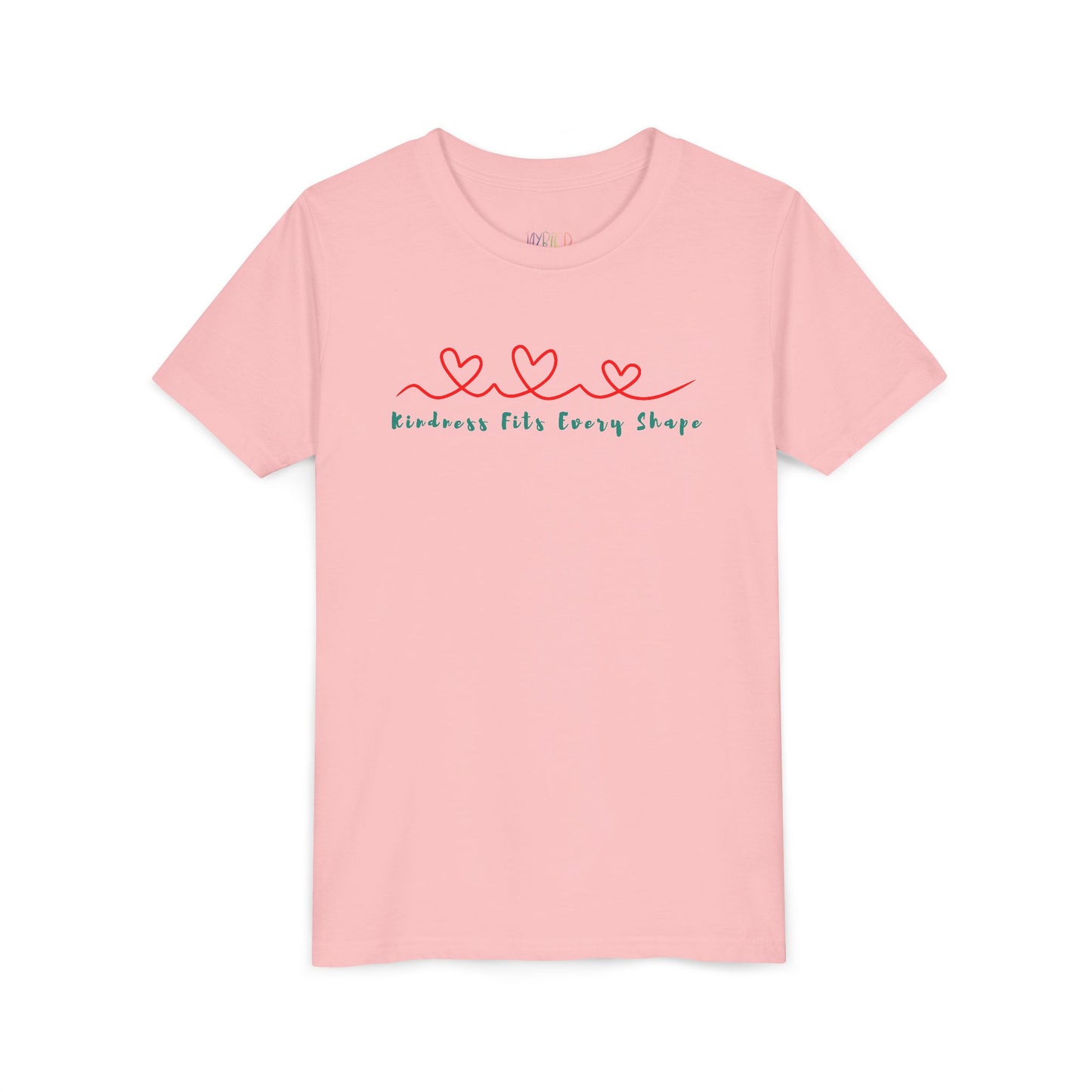 Youth Kindness Fits Every Shape Tee – Soft Style with a Strong Message