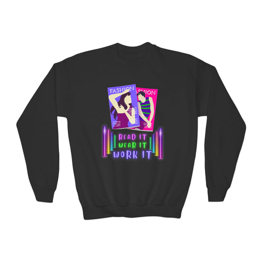 Youth Fashion Reader Sweatshirt – Read It, Wear It, Work It!