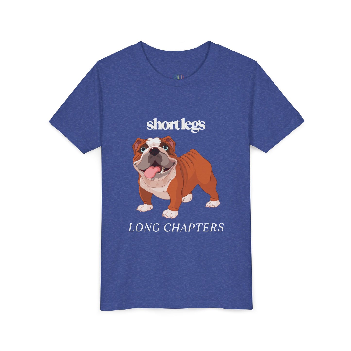 Youth Short Legs, Long Chapters T-Shirt – For Readers with Big Stories to Tell
