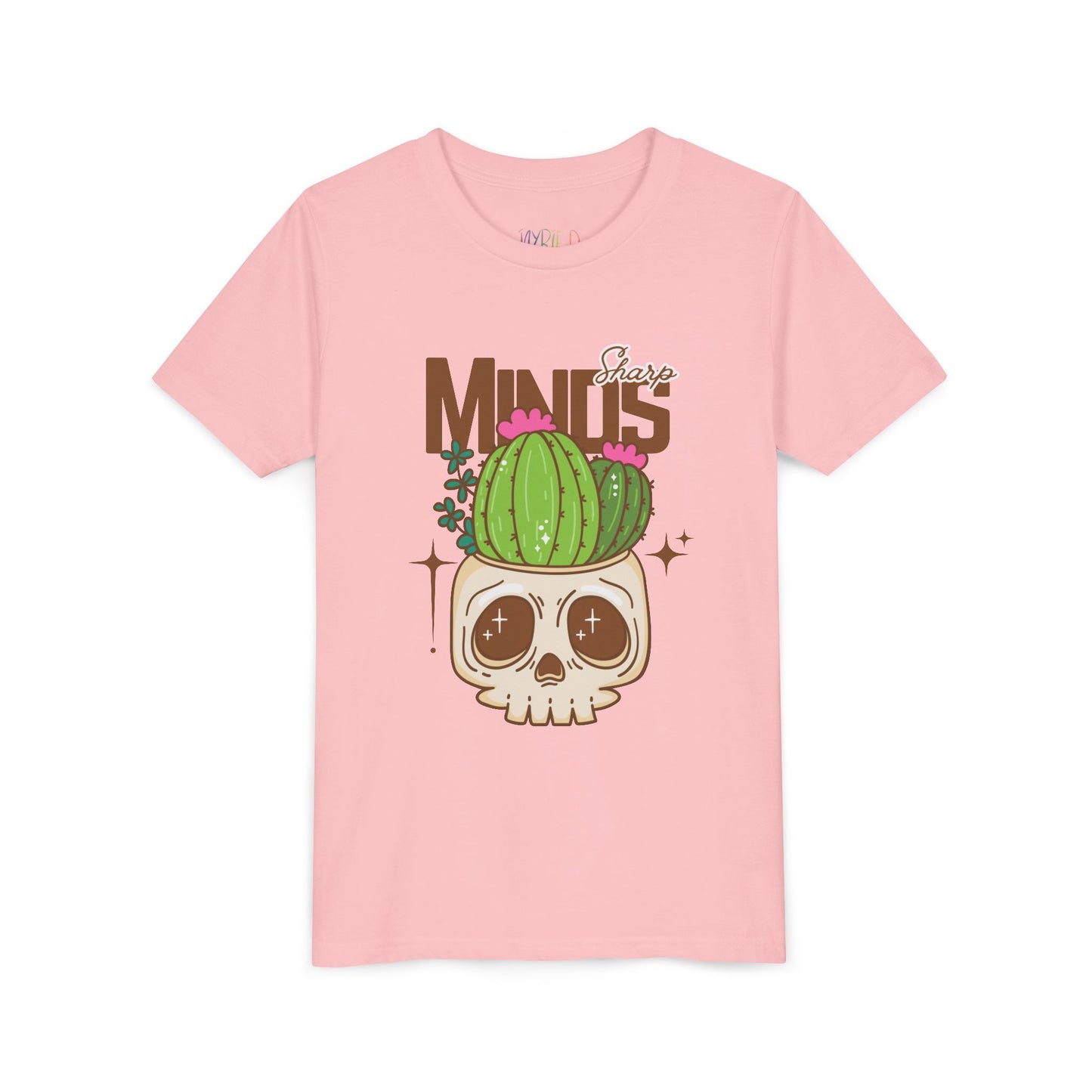 Youth Tee – Sharp Minds Skull & Cactus Graphic Shirt
