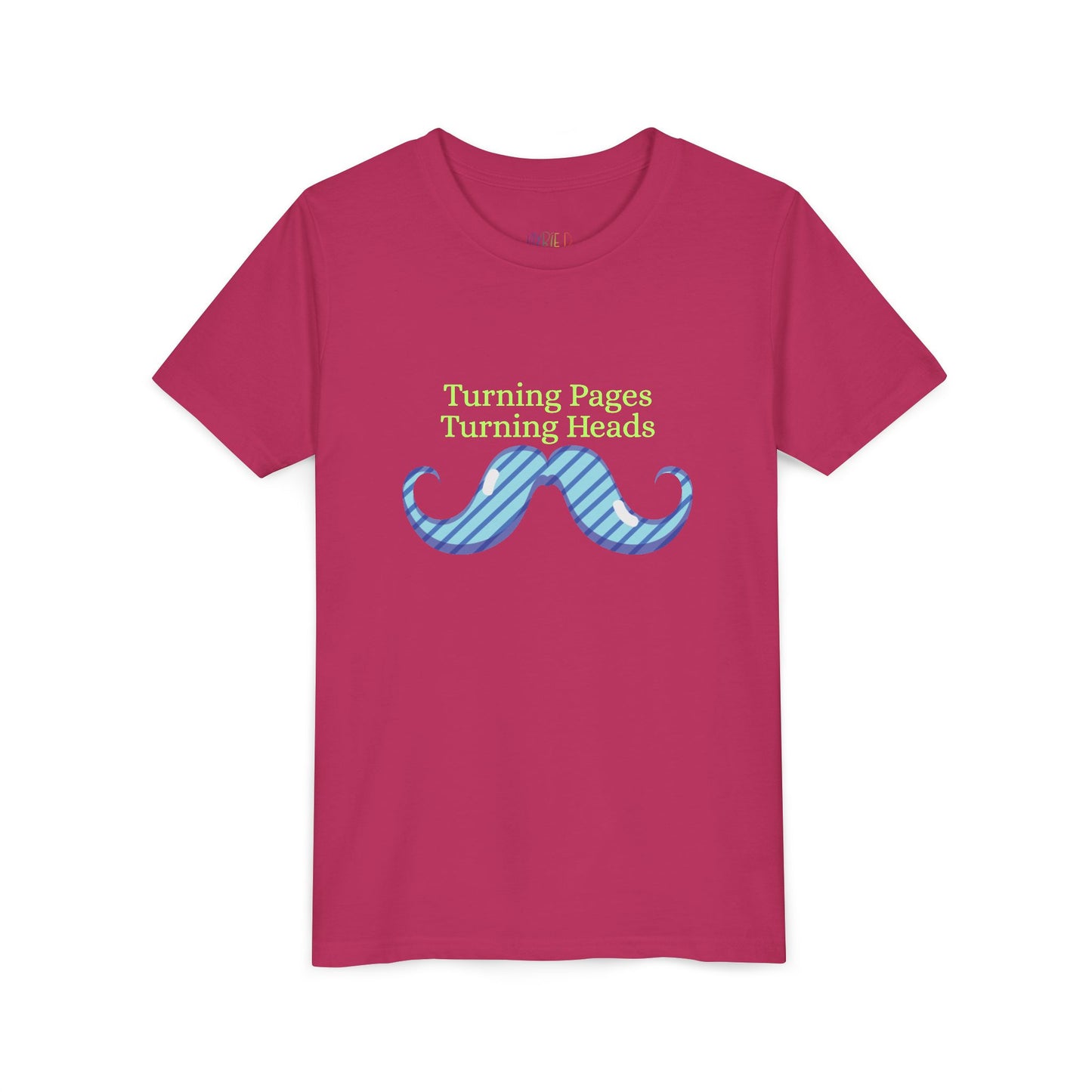 Youth Turning Pages, Turning Heads Tee – Stylish Gift for Young Readers with Flair, For kids who know that confidence and books go hand in hand!