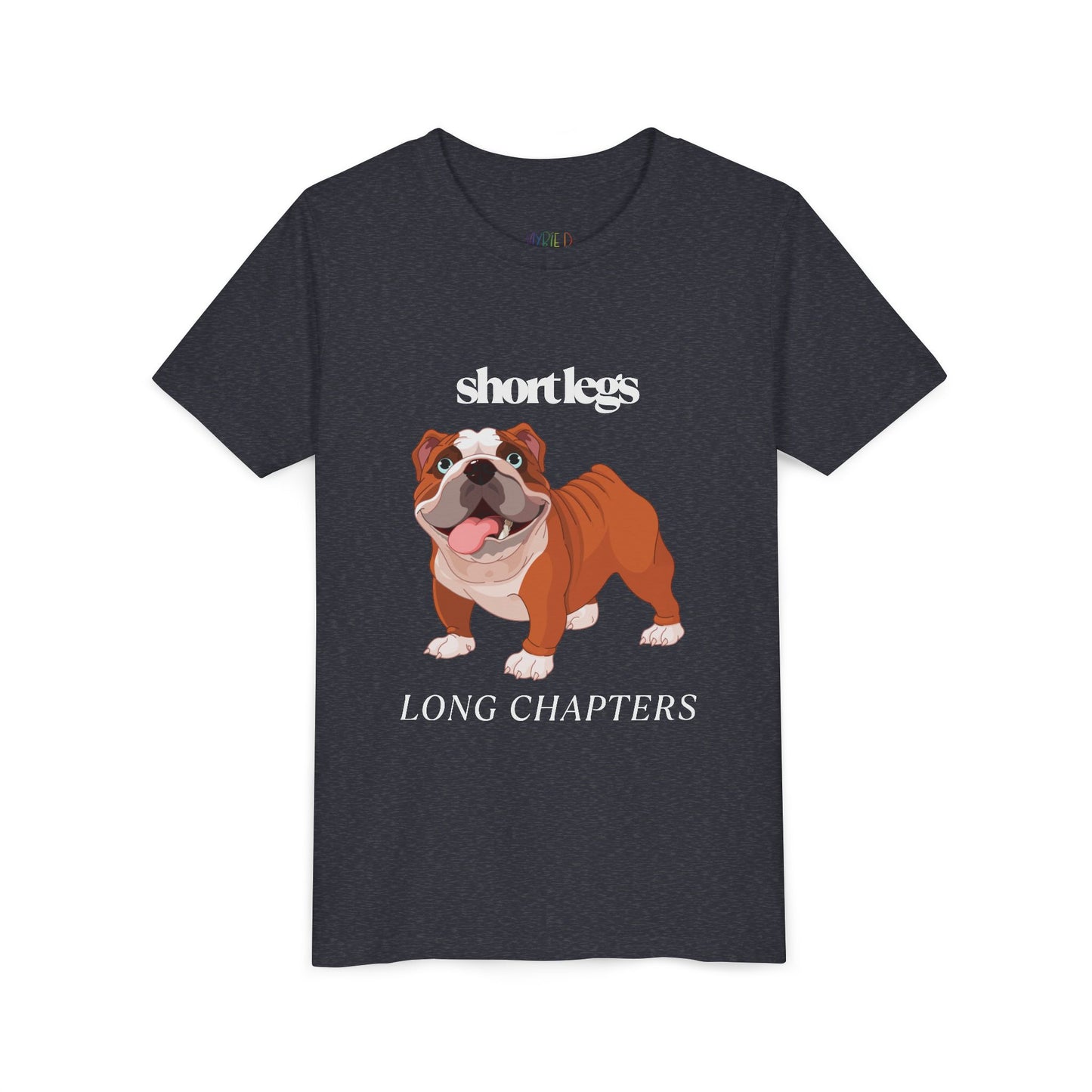Youth Short Legs, Long Chapters T-Shirt – For Readers with Big Stories to Tell