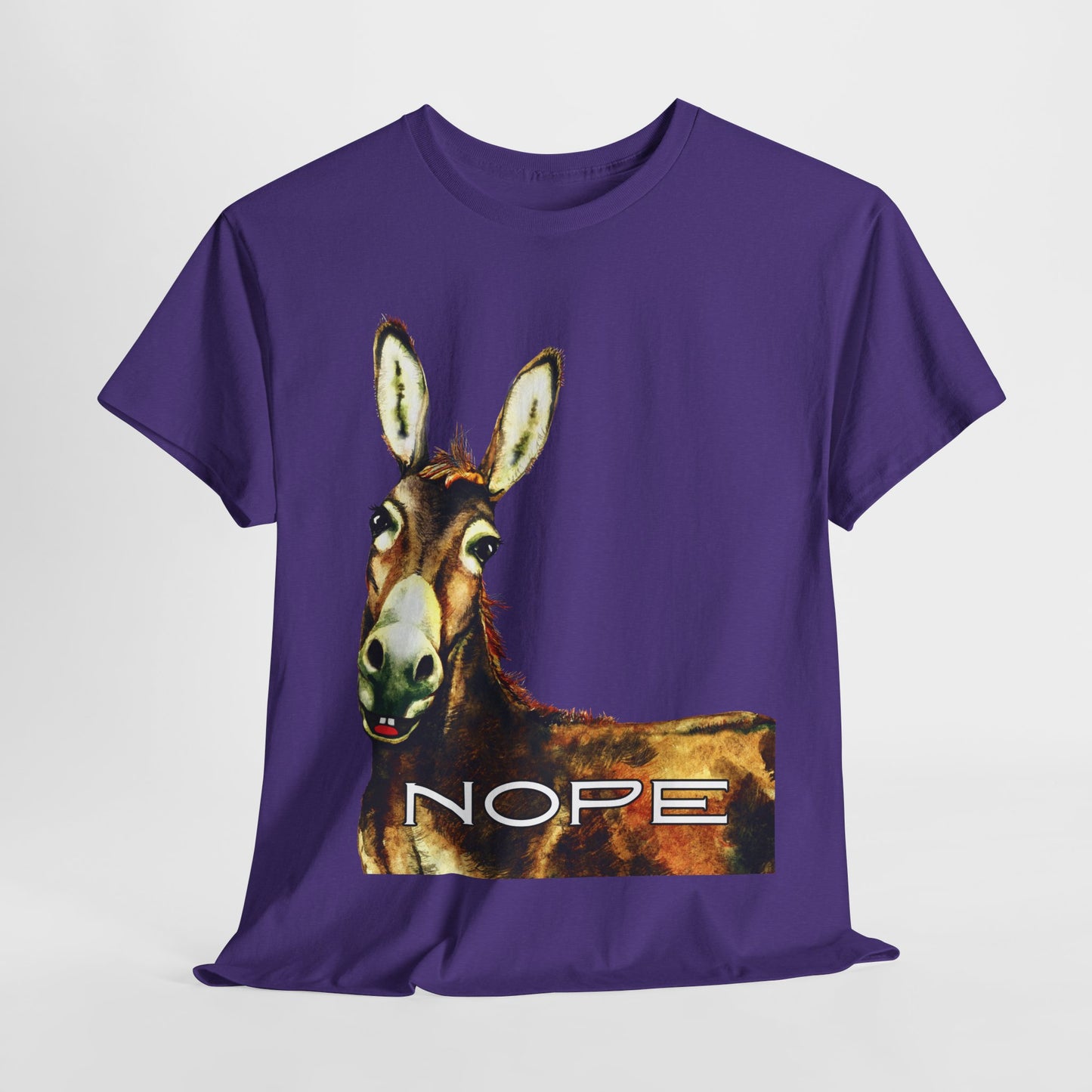 Teen/Adult Unisex NOPE Tee – Funny Animal Shirt for Mood Managers, Introverts & Professional Boundary-Setters