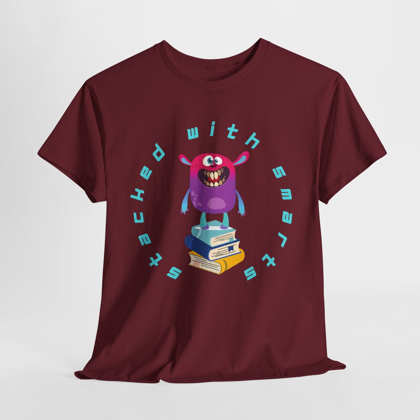 Teen/Adult Unisex “Stacked With Smarts” Tee – Clever Book Lover Shirt for Readers & Thinkers