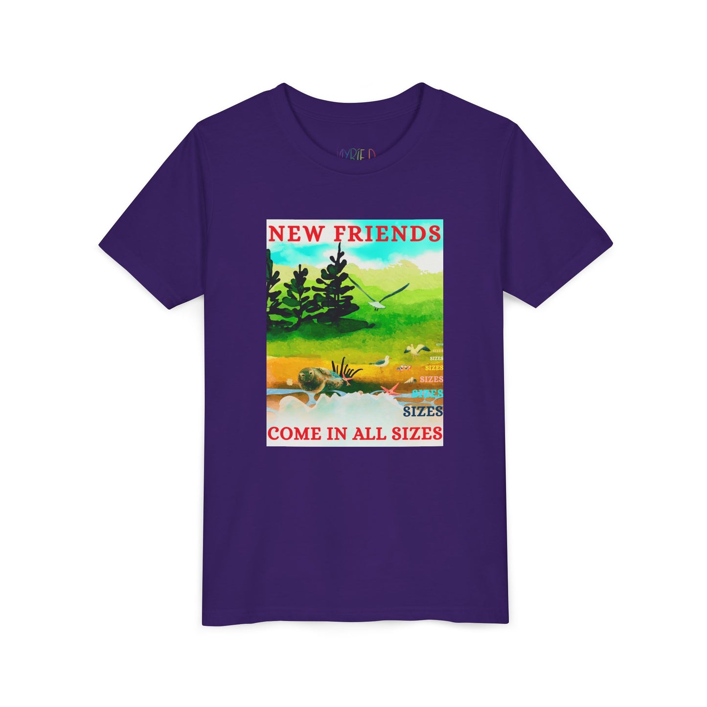 Youth New Friends Come in All Sizes Tee – Inclusive Adventure Shirt, Nature-Inspired Apparel for Curious Kids