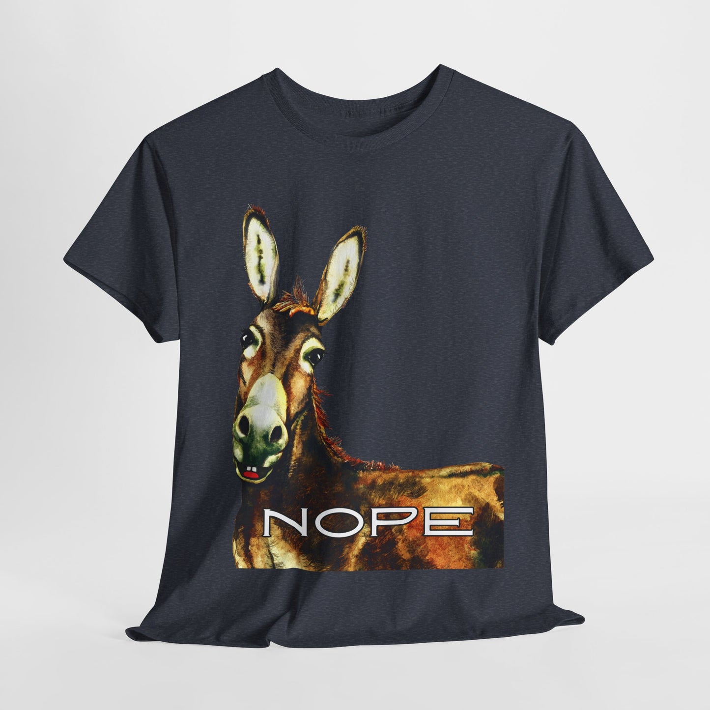 Teen/Adult Unisex NOPE Tee – Funny Animal Shirt for Mood Managers, Introverts & Professional Boundary-Setters