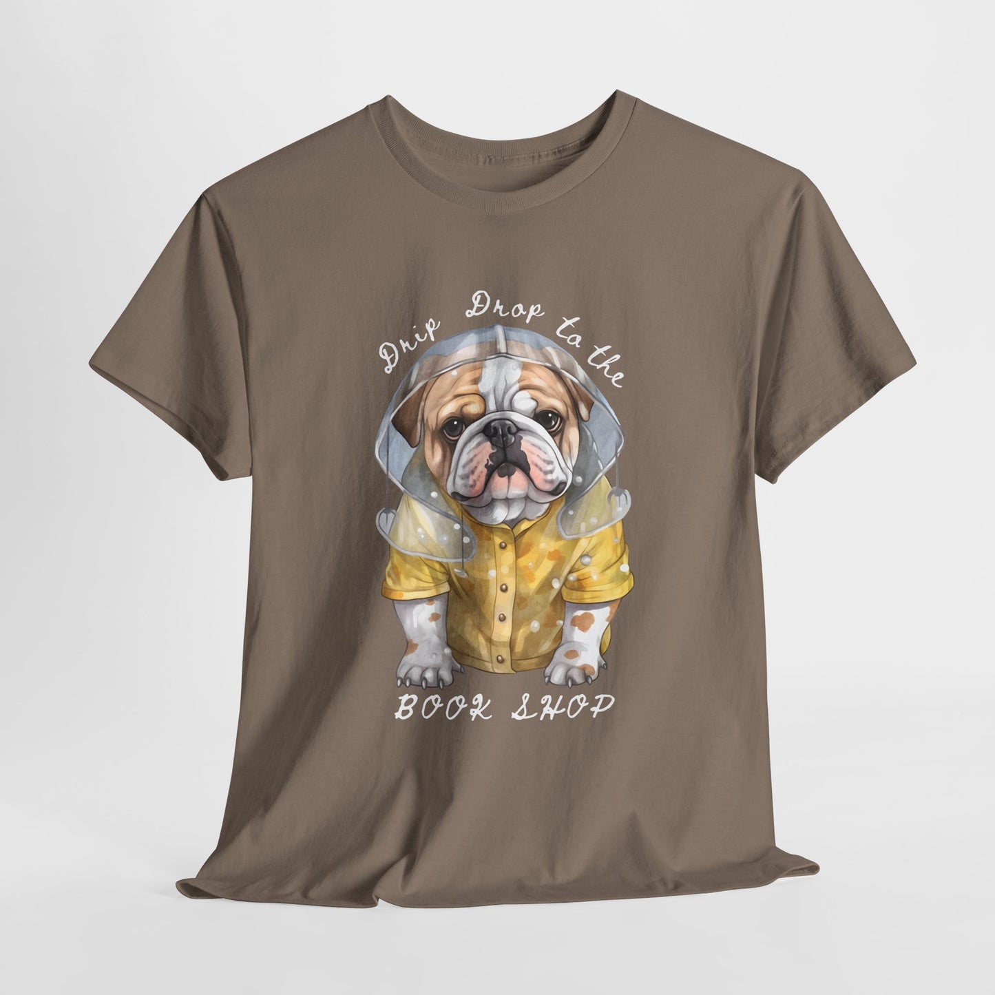 Teen/Adult Unisex Drip Drop to the Book Shop Tee – Puddle-Proof & Page-Ready