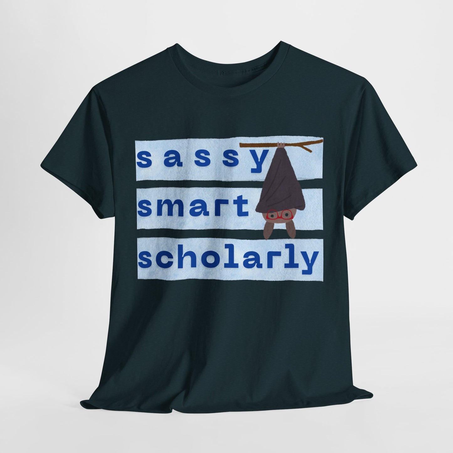 Teen/Adult Unisex “Sassy, Smart, Scholarly” Bat Tee