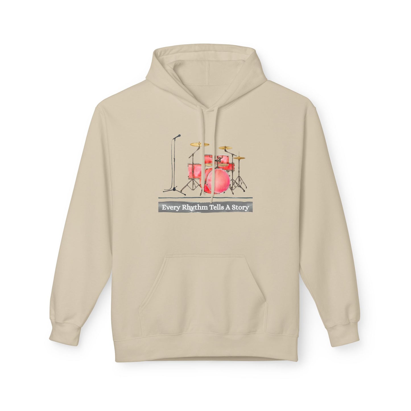 Teen/Adult Unisex Every Rhythm Tells a Story Hoodie, Music and Reading Design