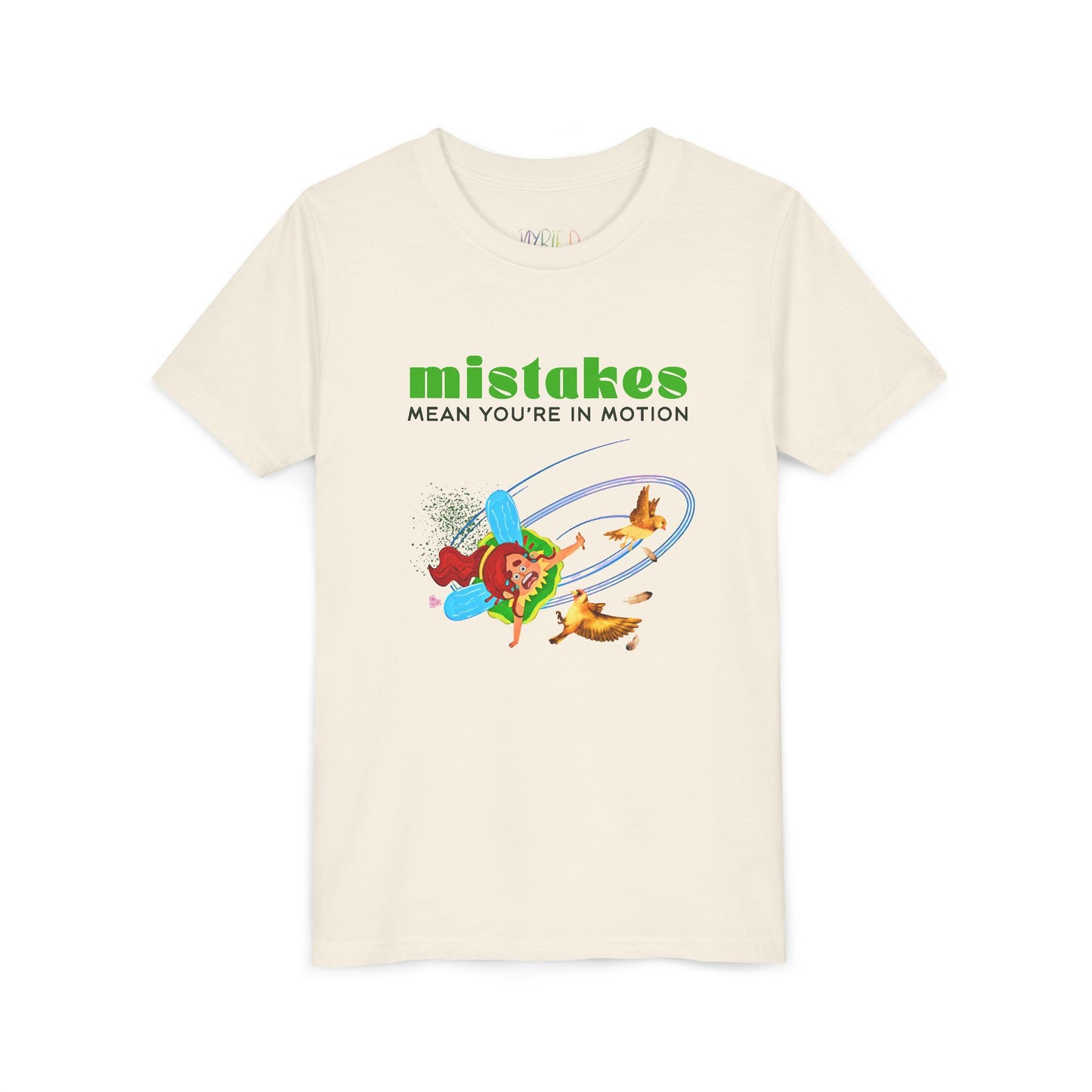 Youth MISTAKES Mean You're In Motion Tee – Growth Mindset Shirt for Curious Kids