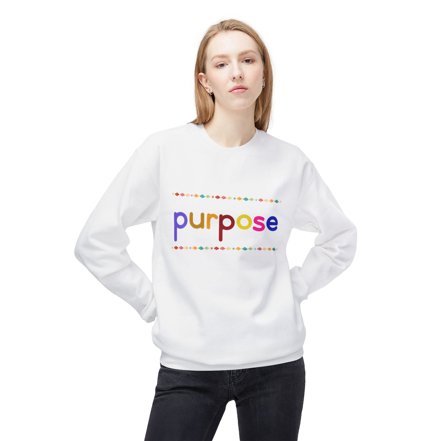 Teen/Adult Unisex Purpose Sweatshirt for Dreamers, Doers, and Everyday Achievers