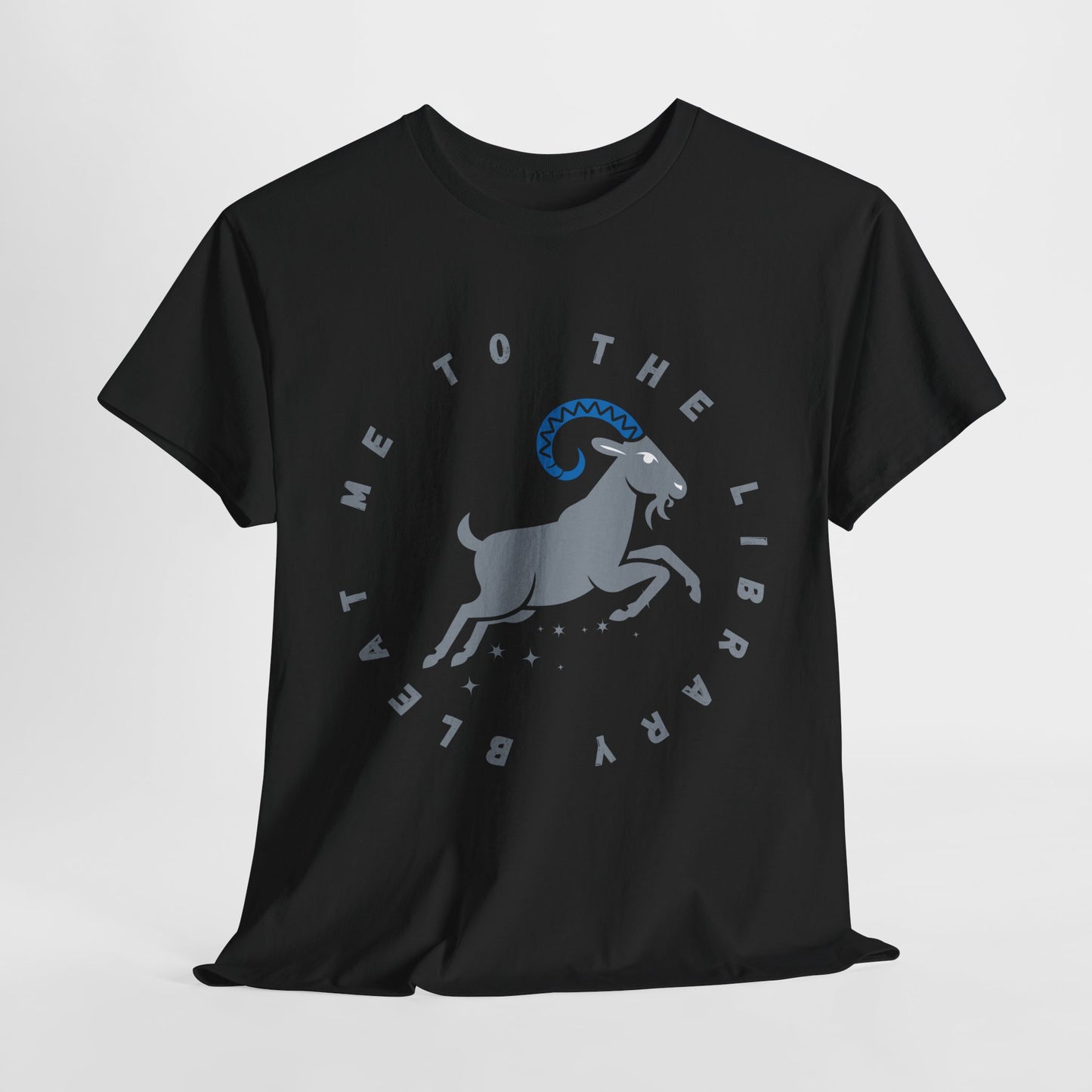 Teen/Adult Unisex – Bleat Me to the Library Goat Tee