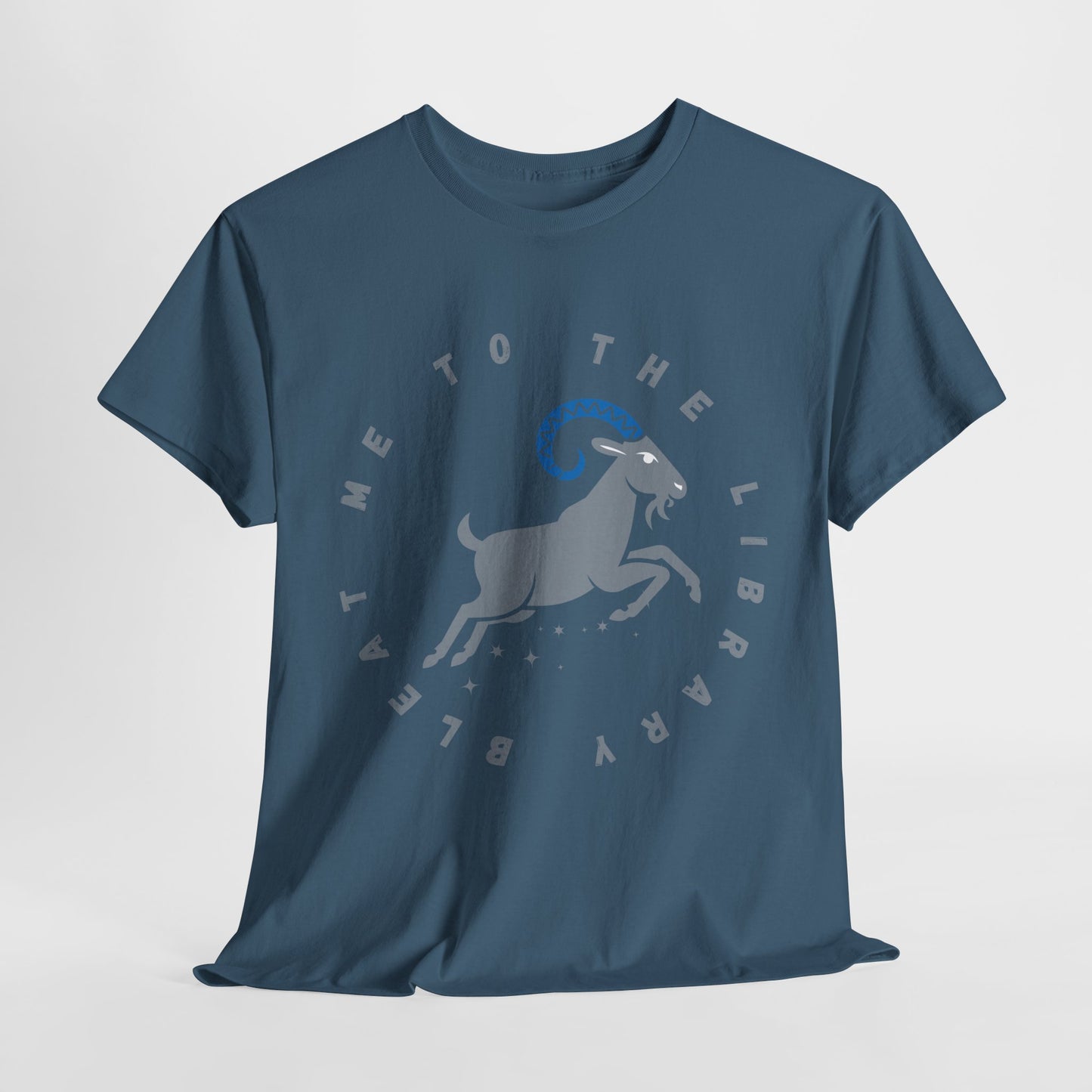 Teen/Adult Unisex – Bleat Me to the Library Goat Tee