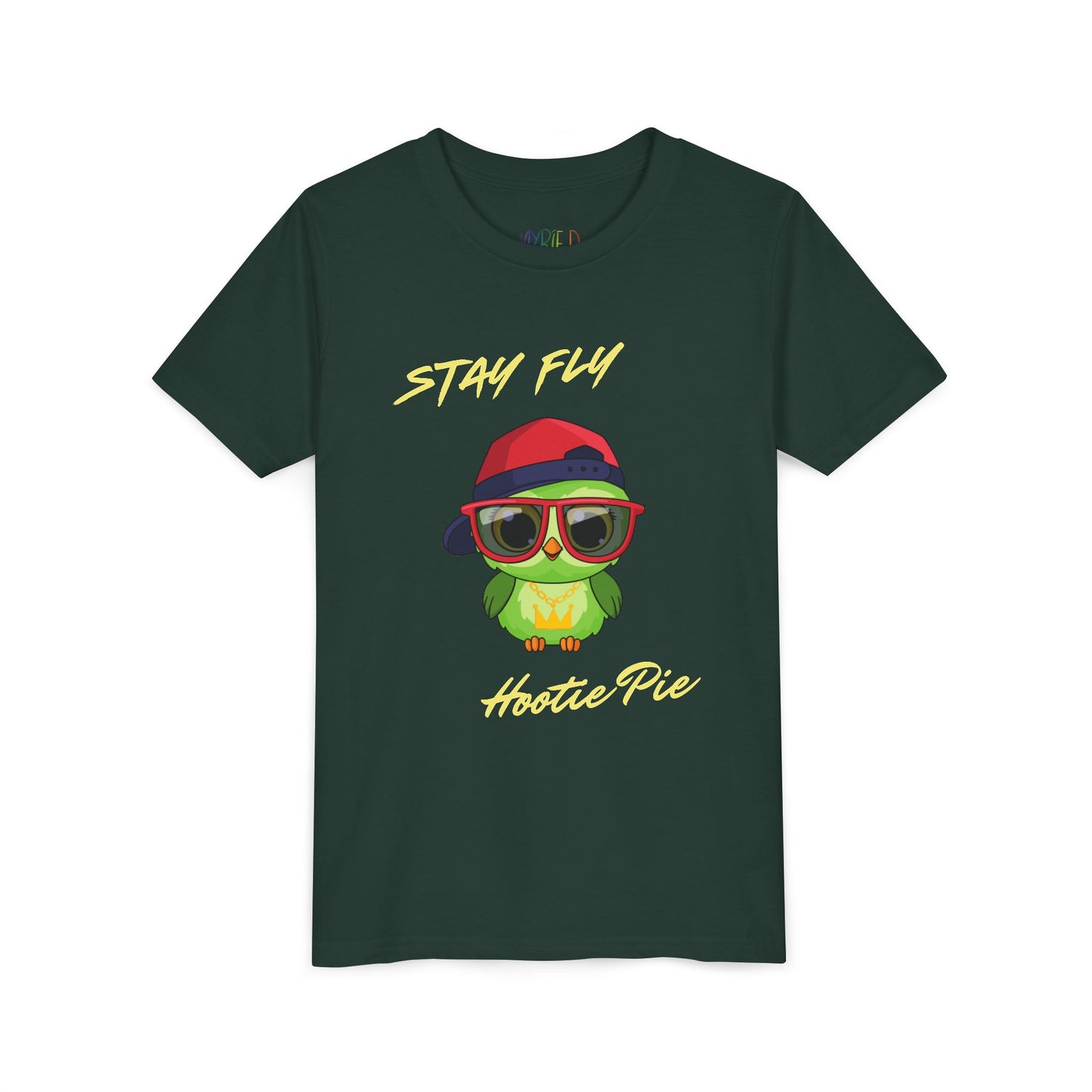 Youth Stay Fly Hootie Pie Tee – Funny Owl Shirt for Cool Kids, Retro Streetwear Style