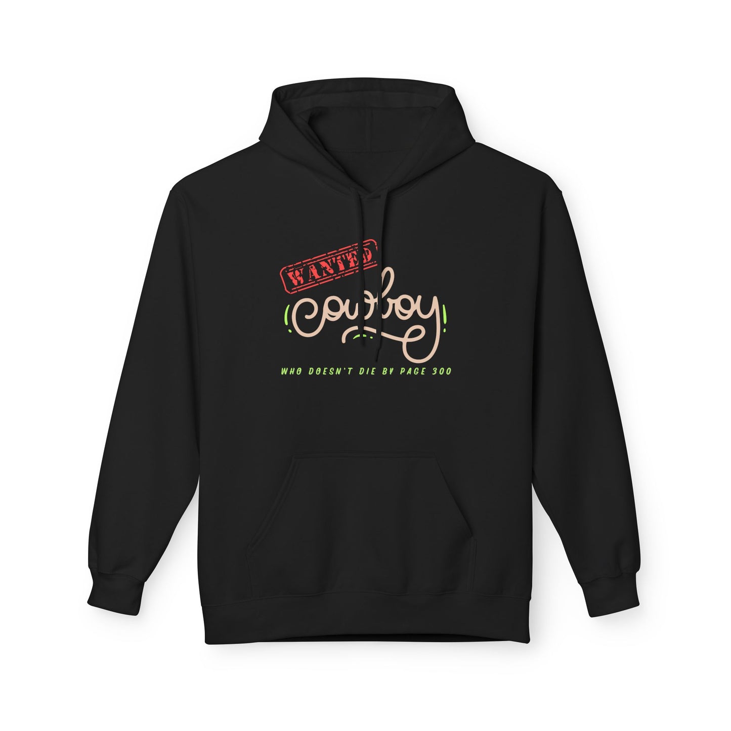Teen/Adult Unisex Wanted Cowboy Hoodie