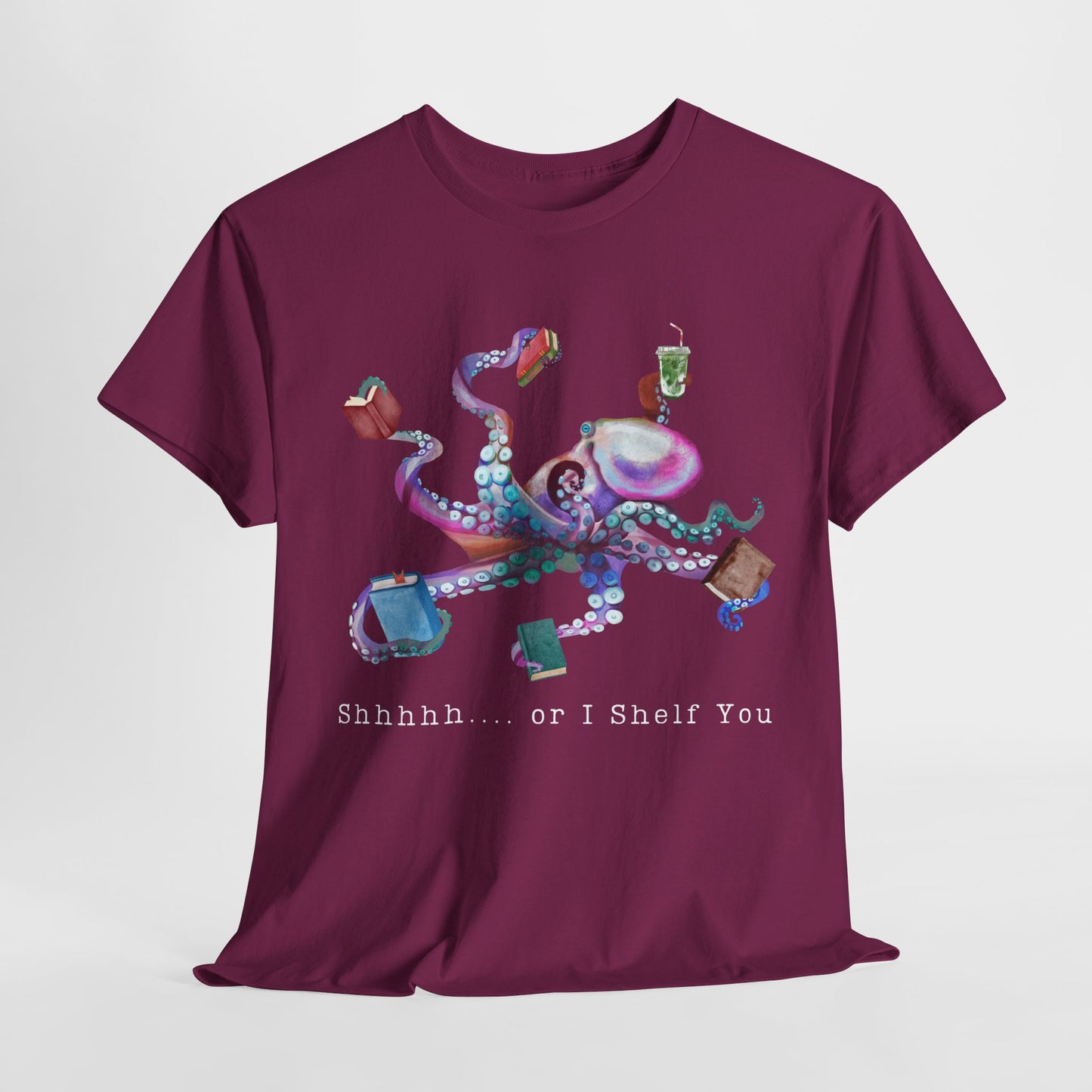 Teen/Adult Unisex Shhhh… or I Shelf You Unisex Tee