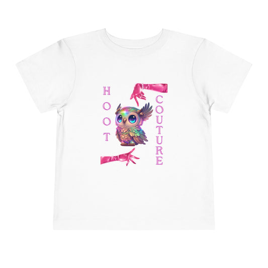 Toddler Hoot Couture Tee – Glam Owl Shirt for Little Fashion Icons