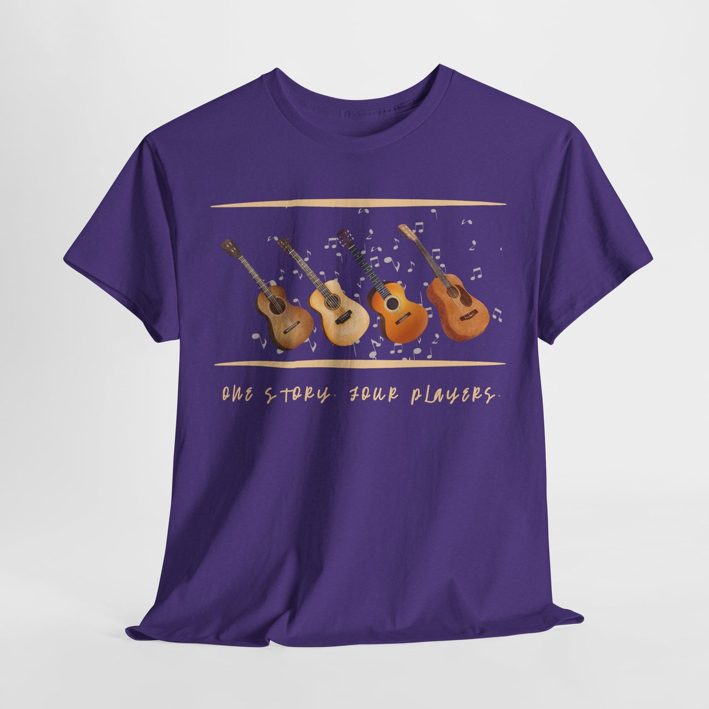 Teen/Adult Unisex One Story, Four Players Tee – Harmony in Every Note