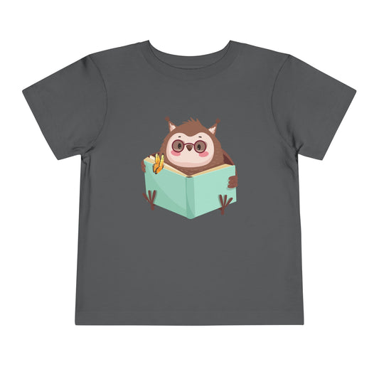Toddler Owl Reading Tee – Wise Style for Little Learners