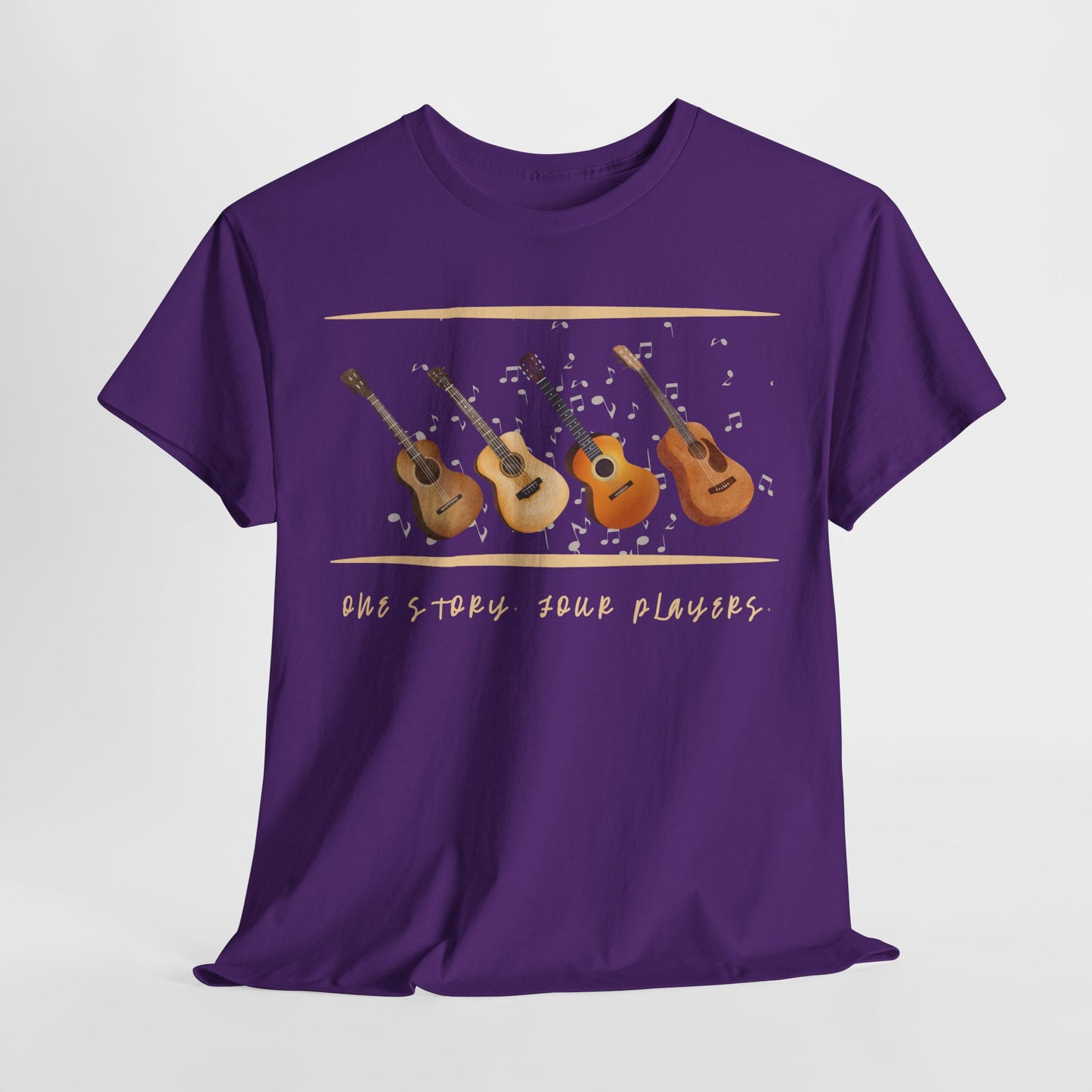 Teen/Adult Unisex One Story, Four Players Tee – Harmony in Every Note