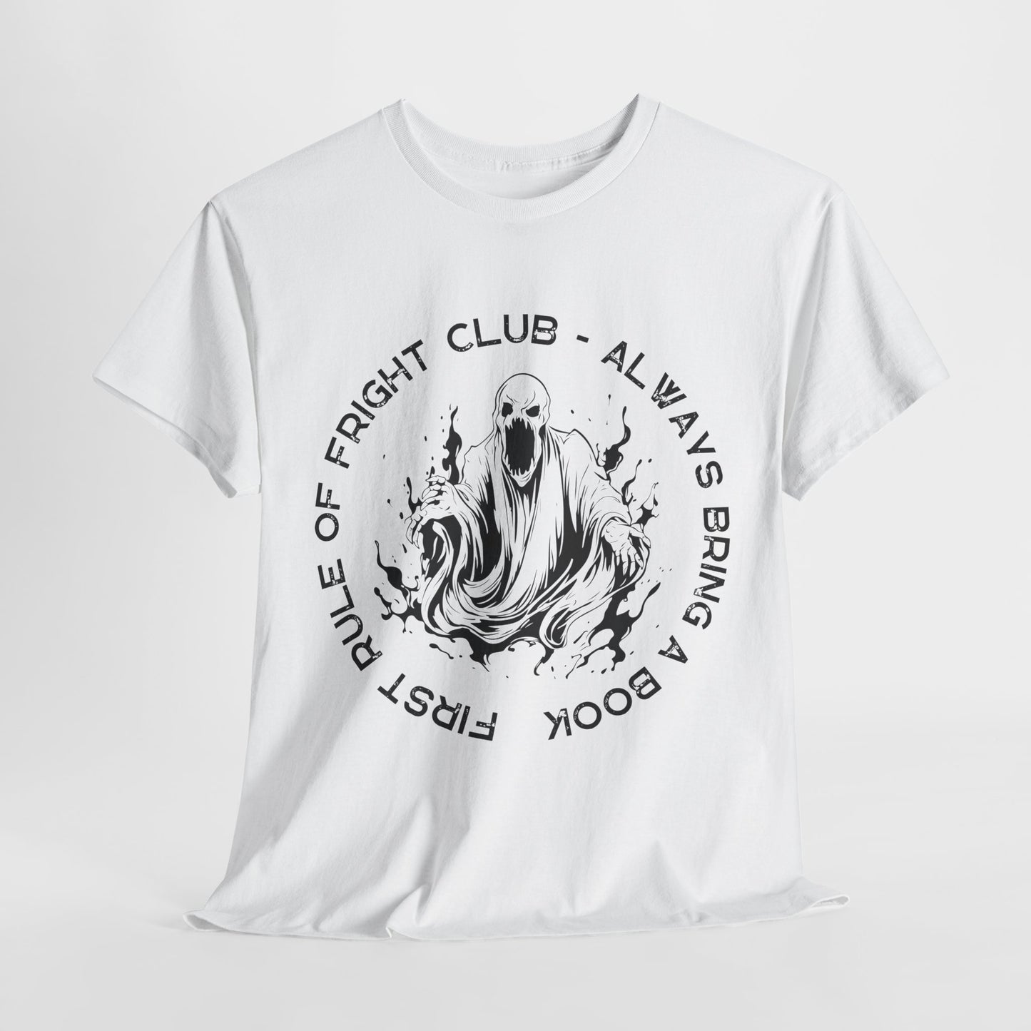 Teen/Adult Unisex First Rule of Fright Club T-Shirt – Horror Reader Graphic Tee