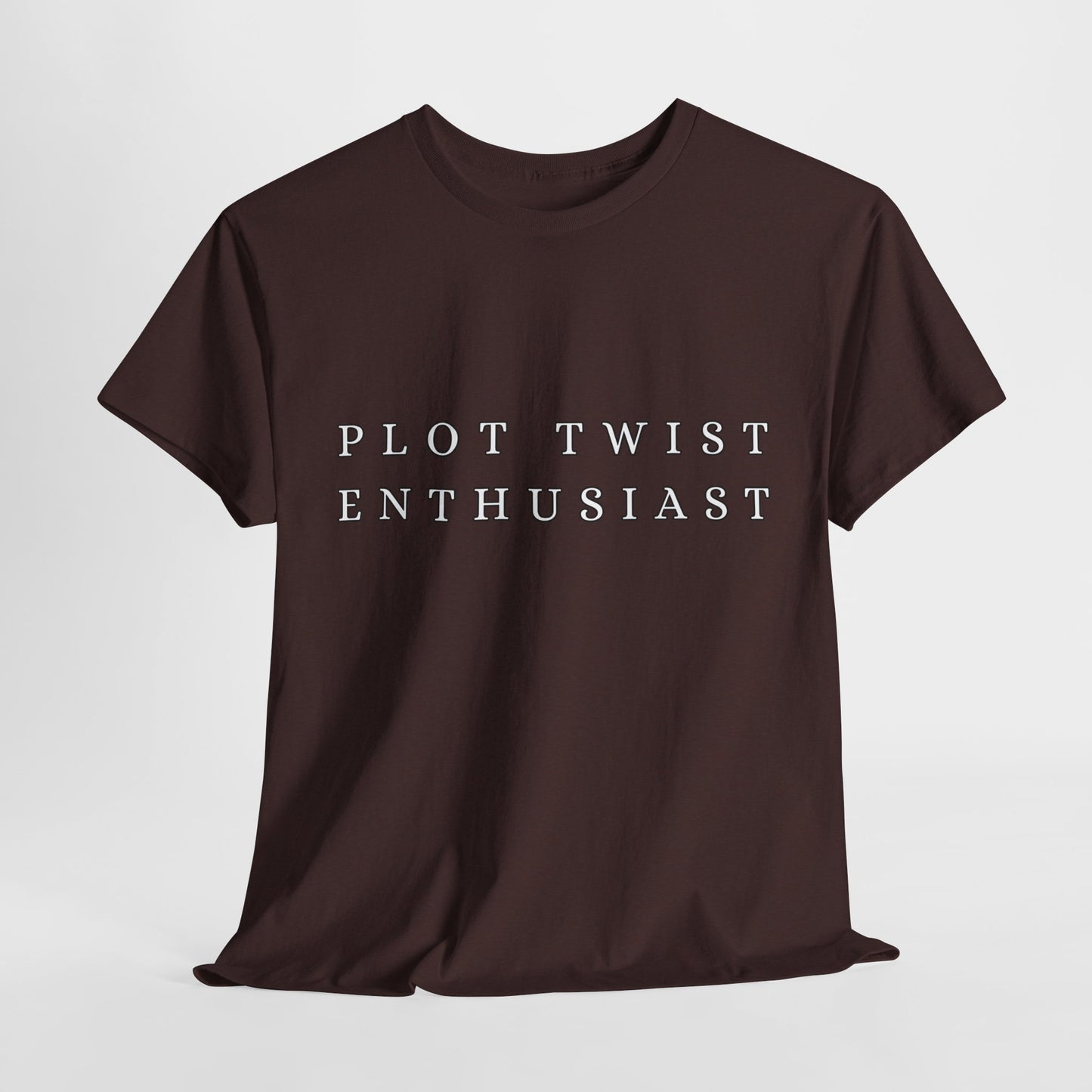 Teen/Adult Unisex Tee – Plot Twist Enthusiast (Minimal Design)