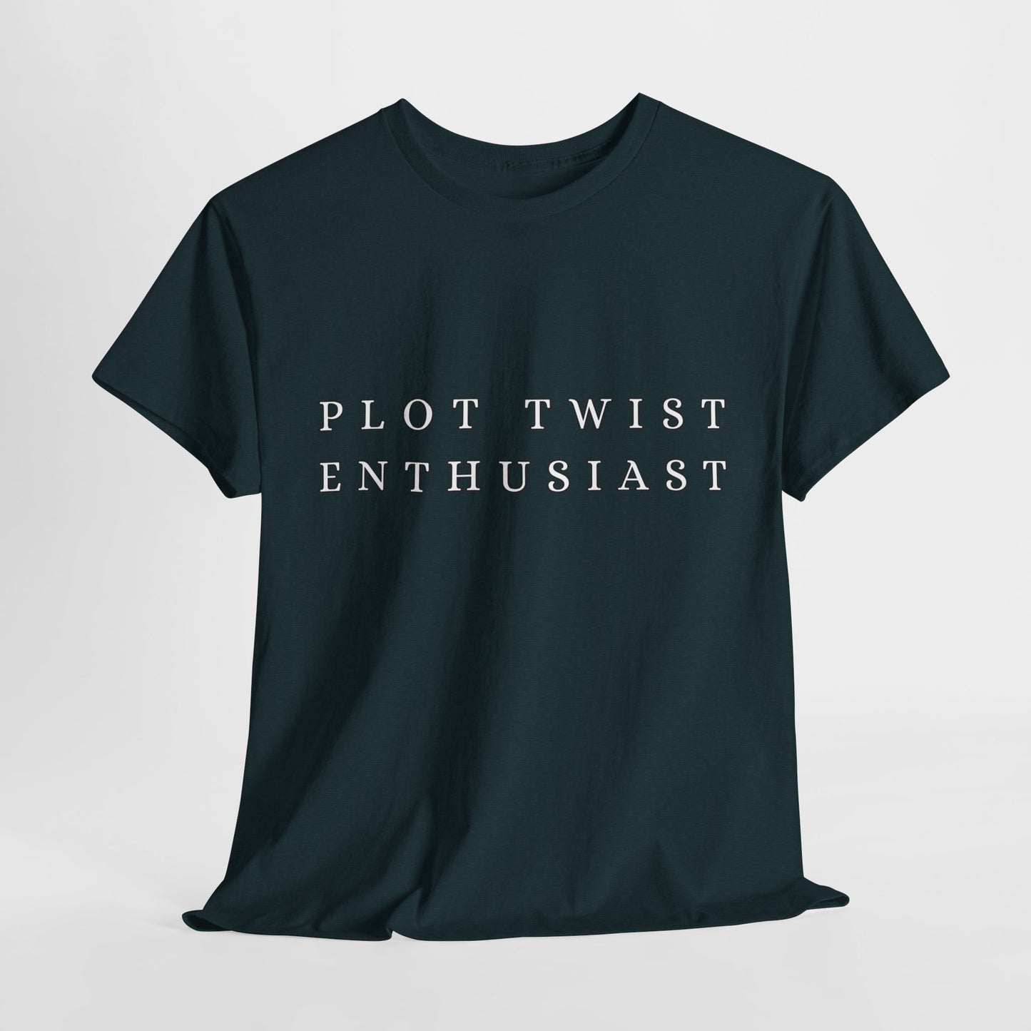 Teen/Adult Unisex Tee – Plot Twist Enthusiast (Minimal Design)