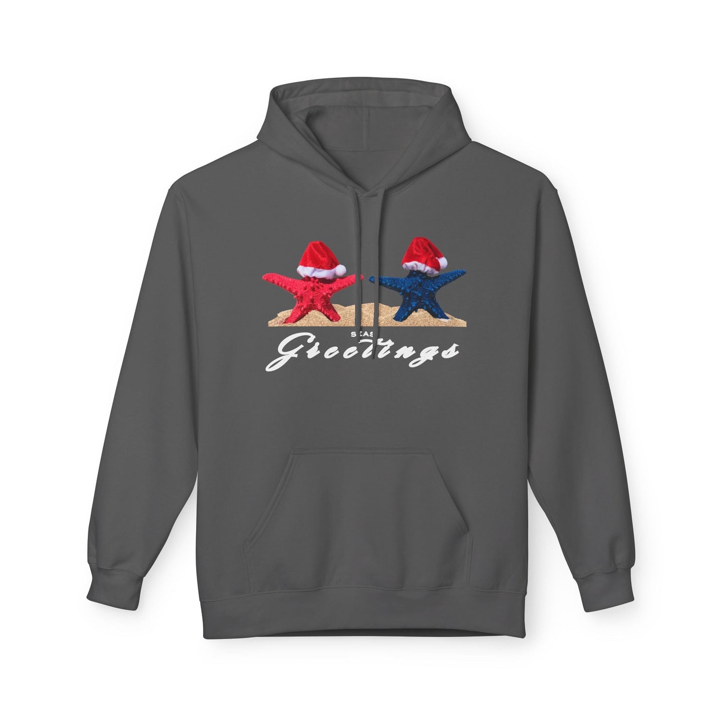 Teen/Adult Unisex Seas Greetings Hoodie â€“ Beach Holiday Escape Hoodie for Sun Seekers Printify