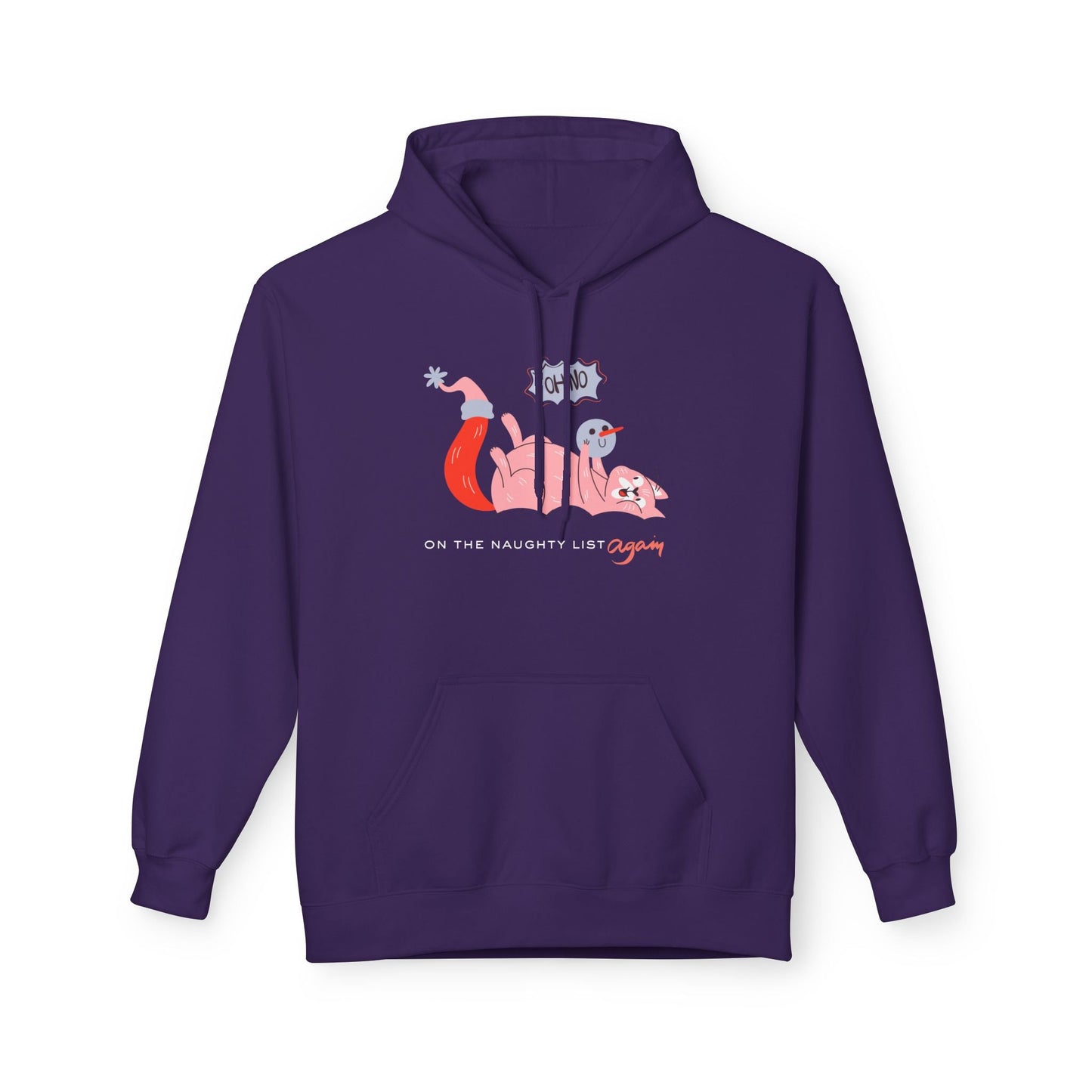 Teen/Adult Unisex On the Naughty List Again Hoodie Printify