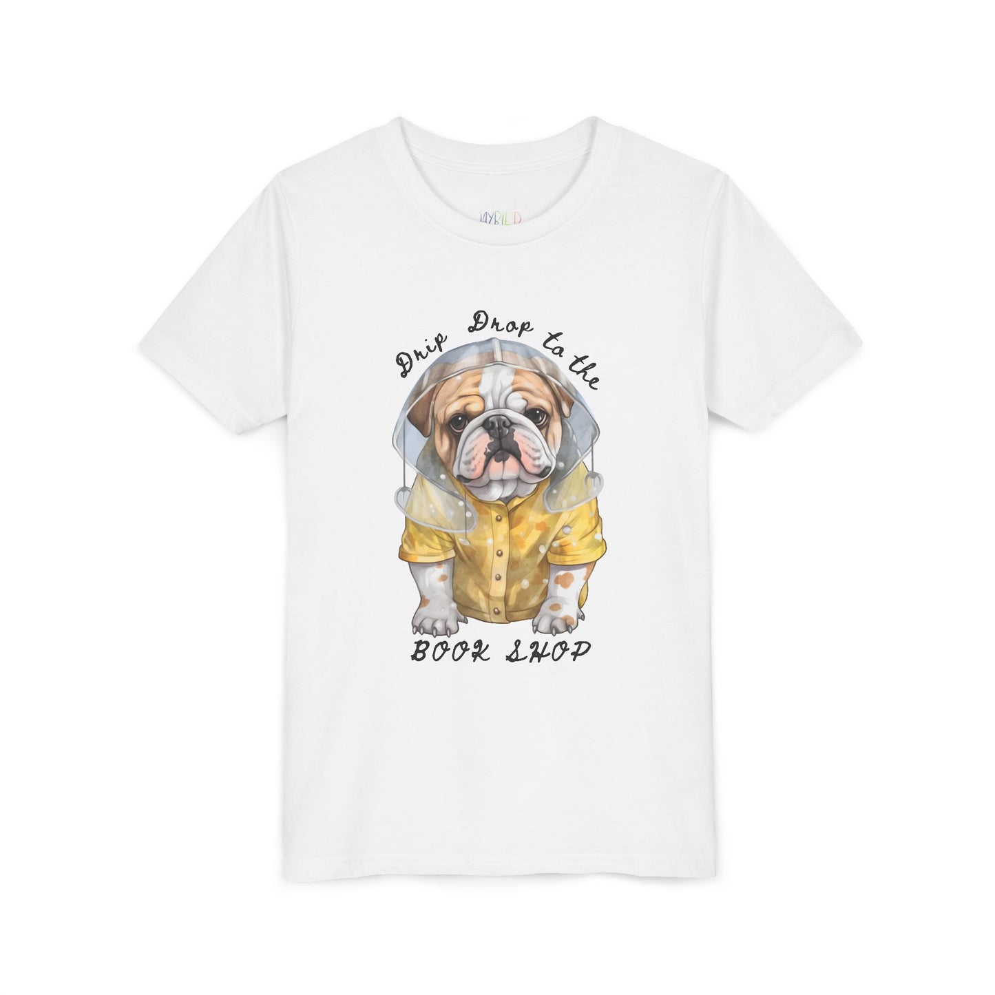 Youth Drip Drop to the Book Shop T-Shirt – Rain or Shine, It’s Reading Time