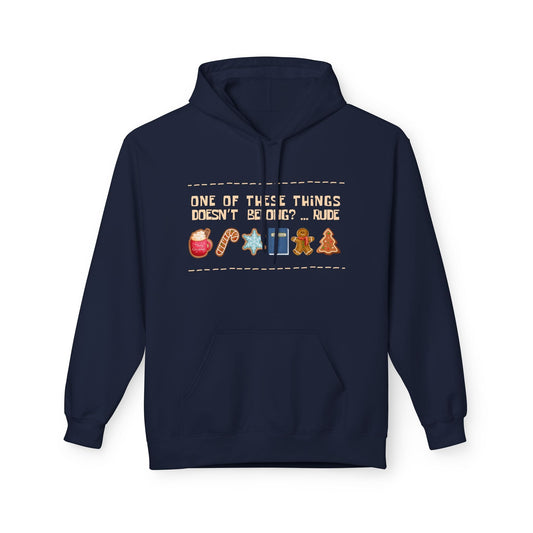 Teen/Adult Unisex One of These Things Hoodie â€“ Funny Book Lover Christmas Design Printify