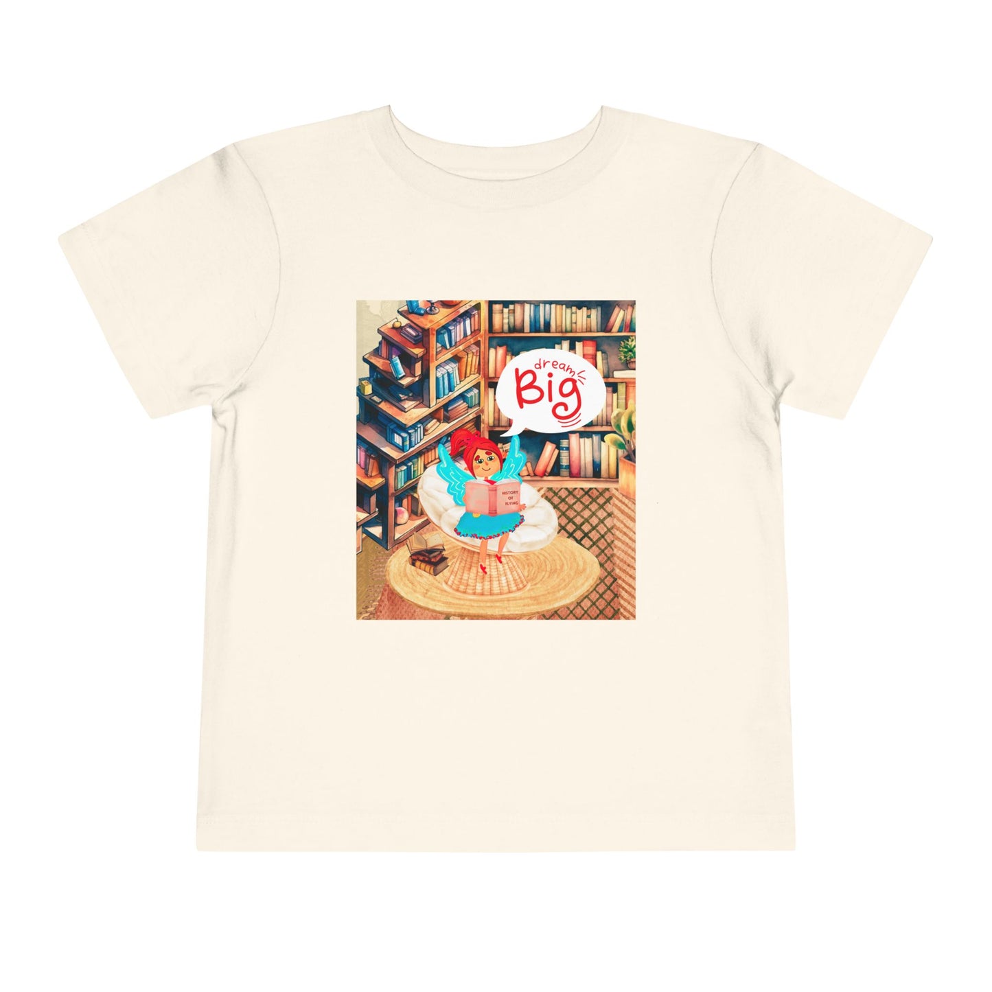 Toddler Dream Big Tee – Mei-Mei Book Nook Shirt for Little Visionaries