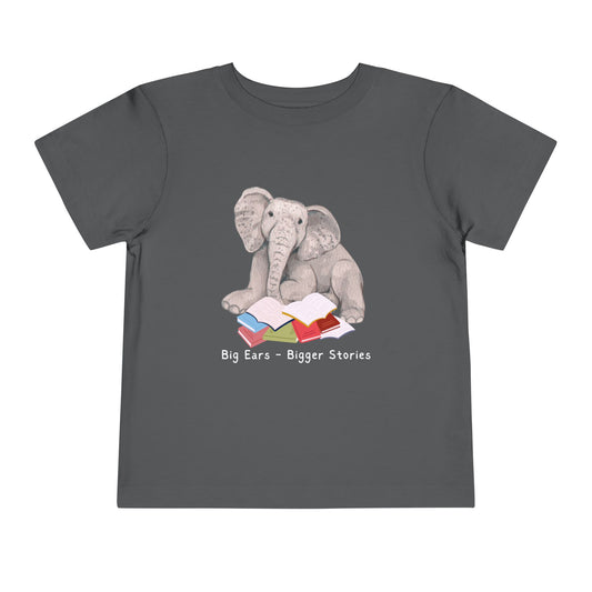 Toddler Big Ears, Bigger Stories Tee – Sweet Gift for Bookish Animal Lovers