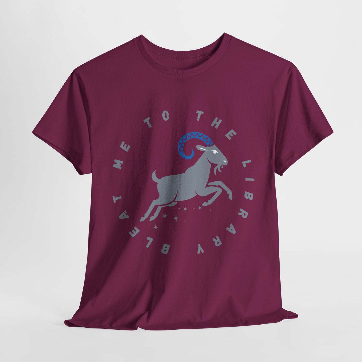 Teen/Adult Unisex – Bleat Me to the Library Goat Tee
