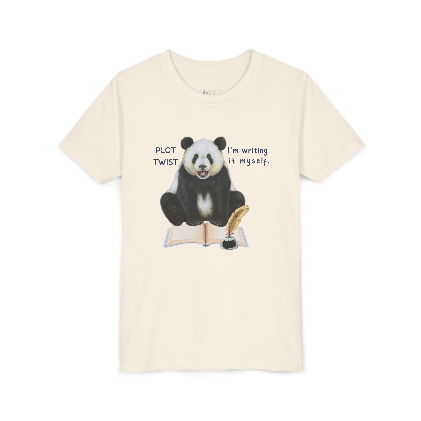 Youth Plot Twist – I’m Writing It Myself Tee – Panda Shirt for Bold Young Creators