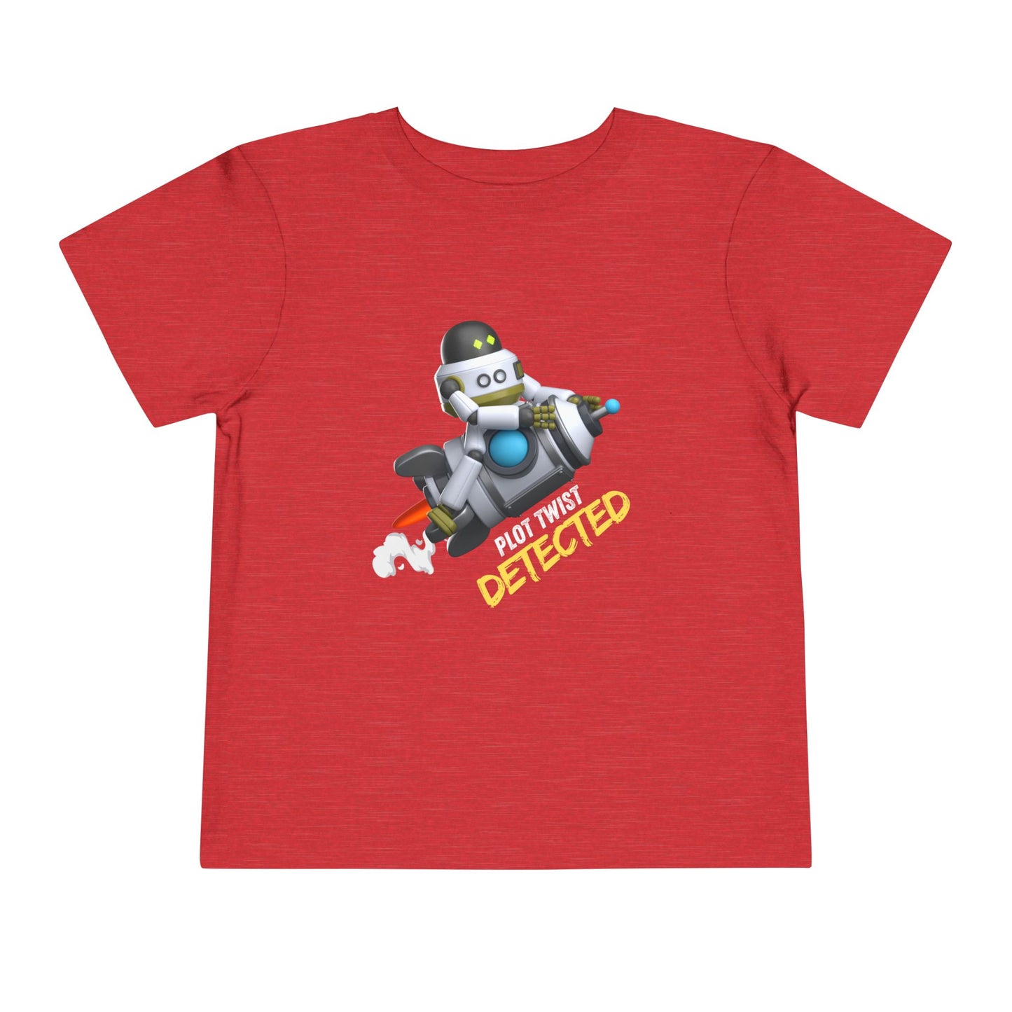 Toddler Plot Twist Detected Tee – Funny Robot Shirt for Curious Kids