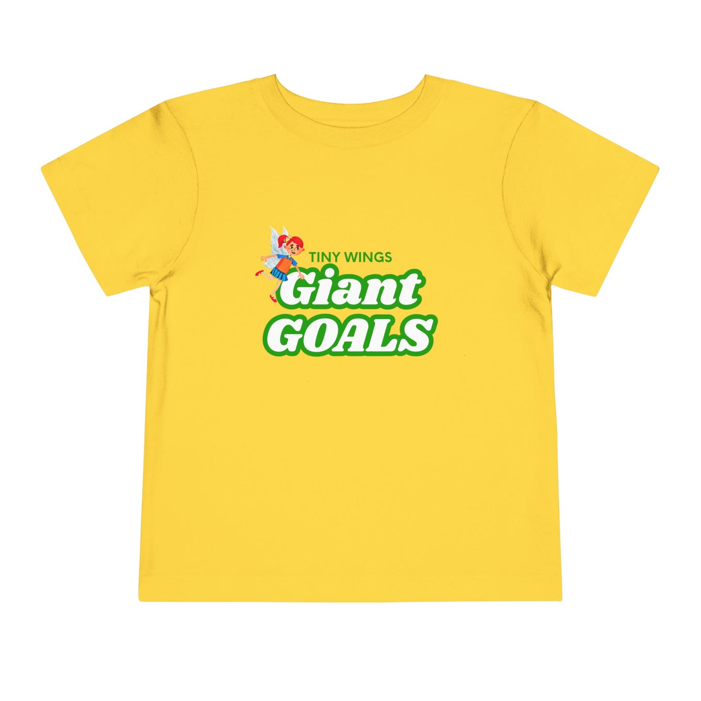 Toddler Tiny Wings Giant Goals Tee – Mei-Mei Empowerment Shirt for Big Dreamers